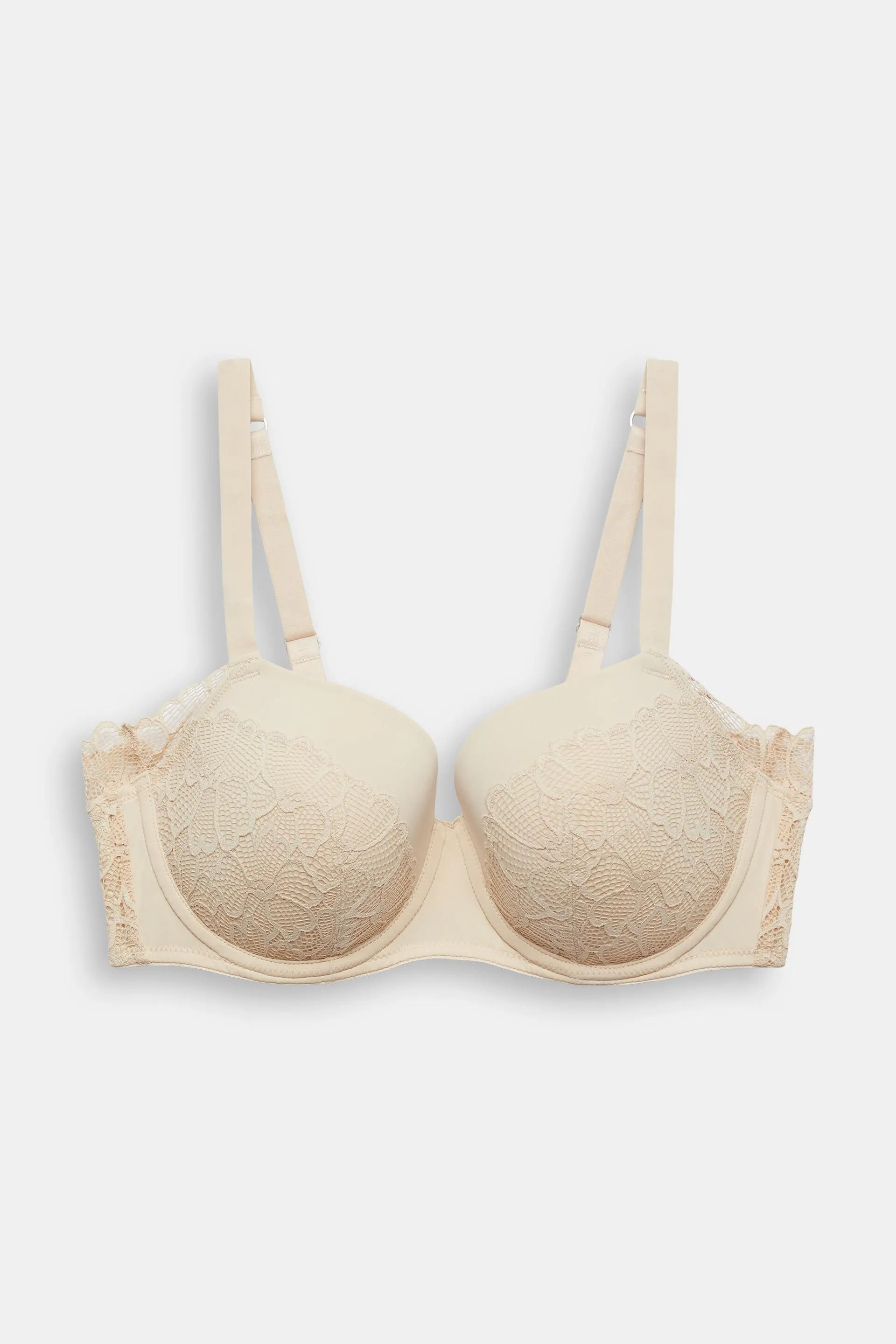 Reggiseno in pizzo imbottito e con ferretto