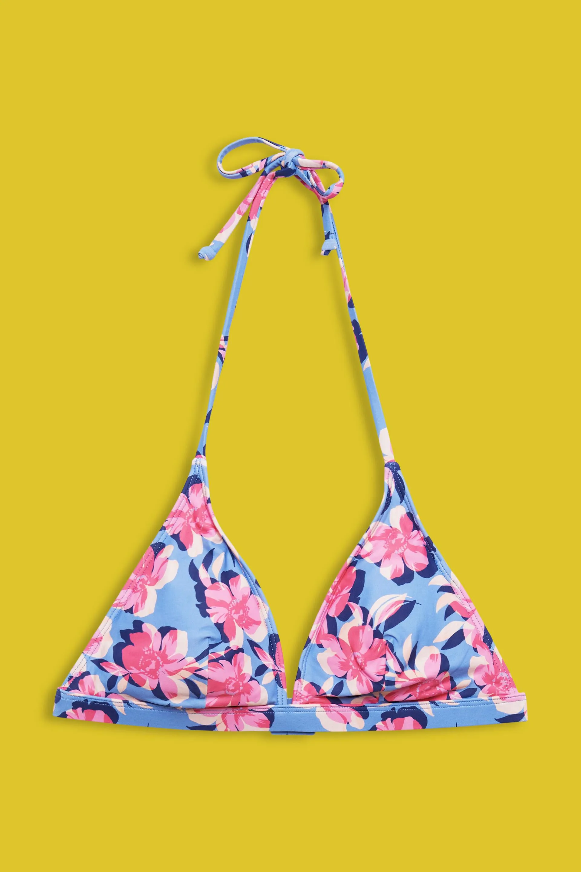 Riciclato: top da bikini imbottito con allacciatura al collo