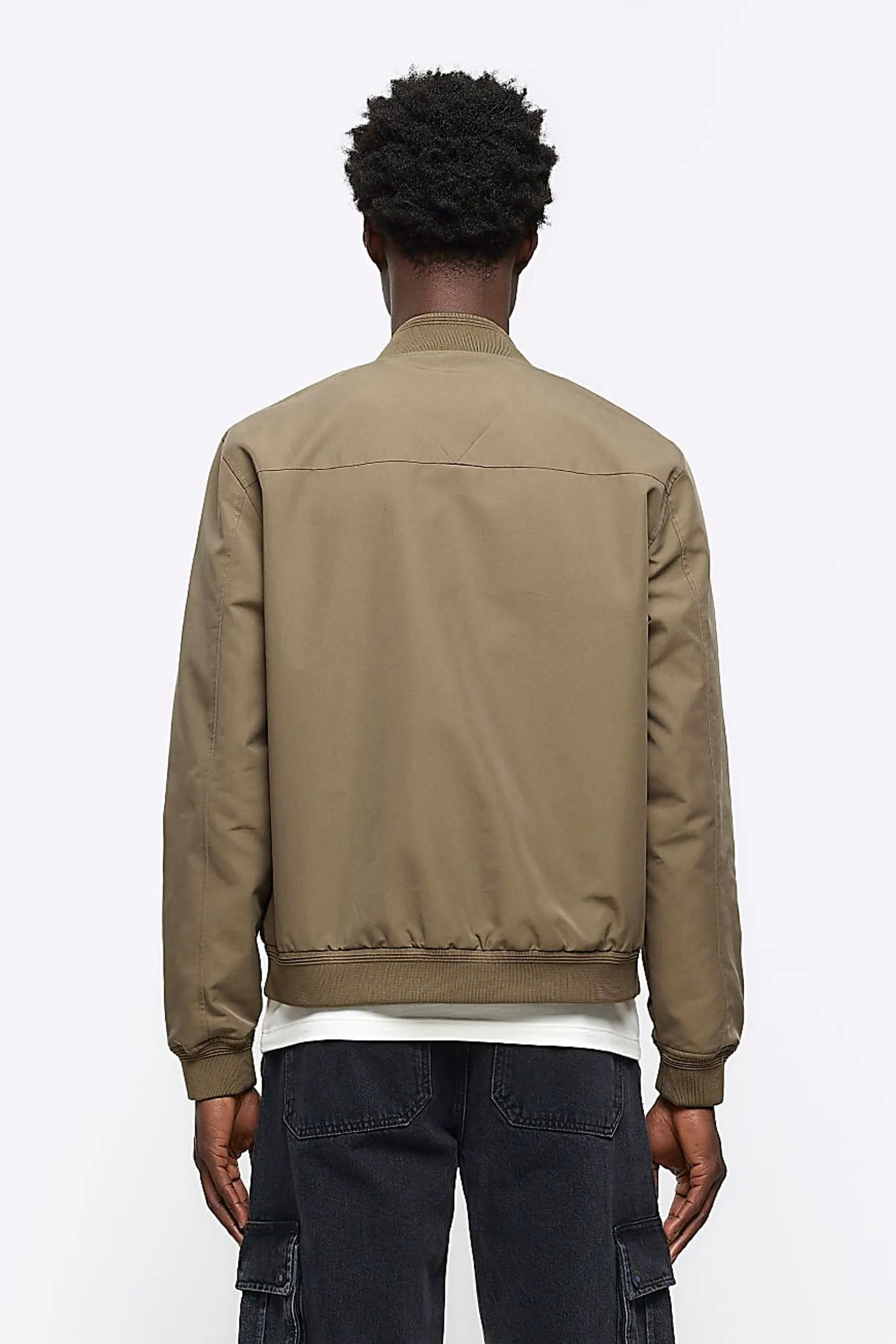 River Island - Giacca bomber in cotone