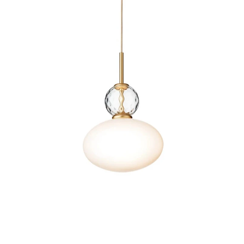 Rizzatto 32 Lampada a Sospensione Opale/Raso Ottone - Nuura | Acquista online