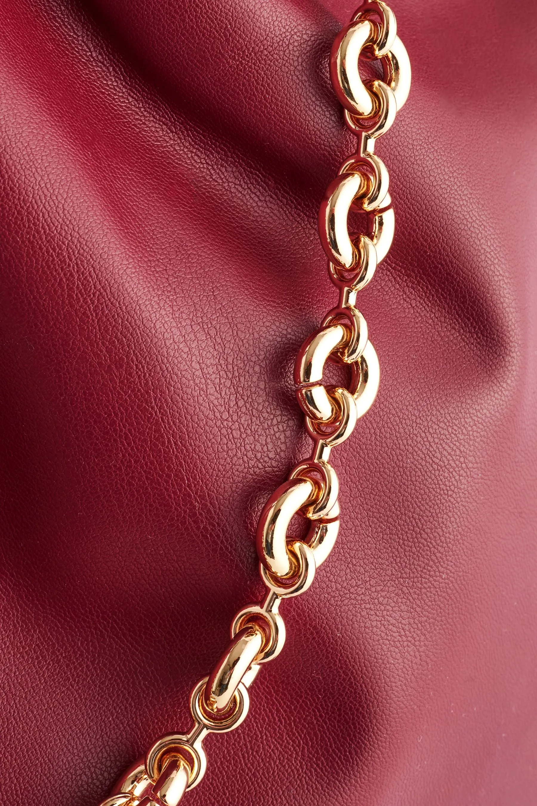 Rosso Bacca  - Borsa per spalle con catena