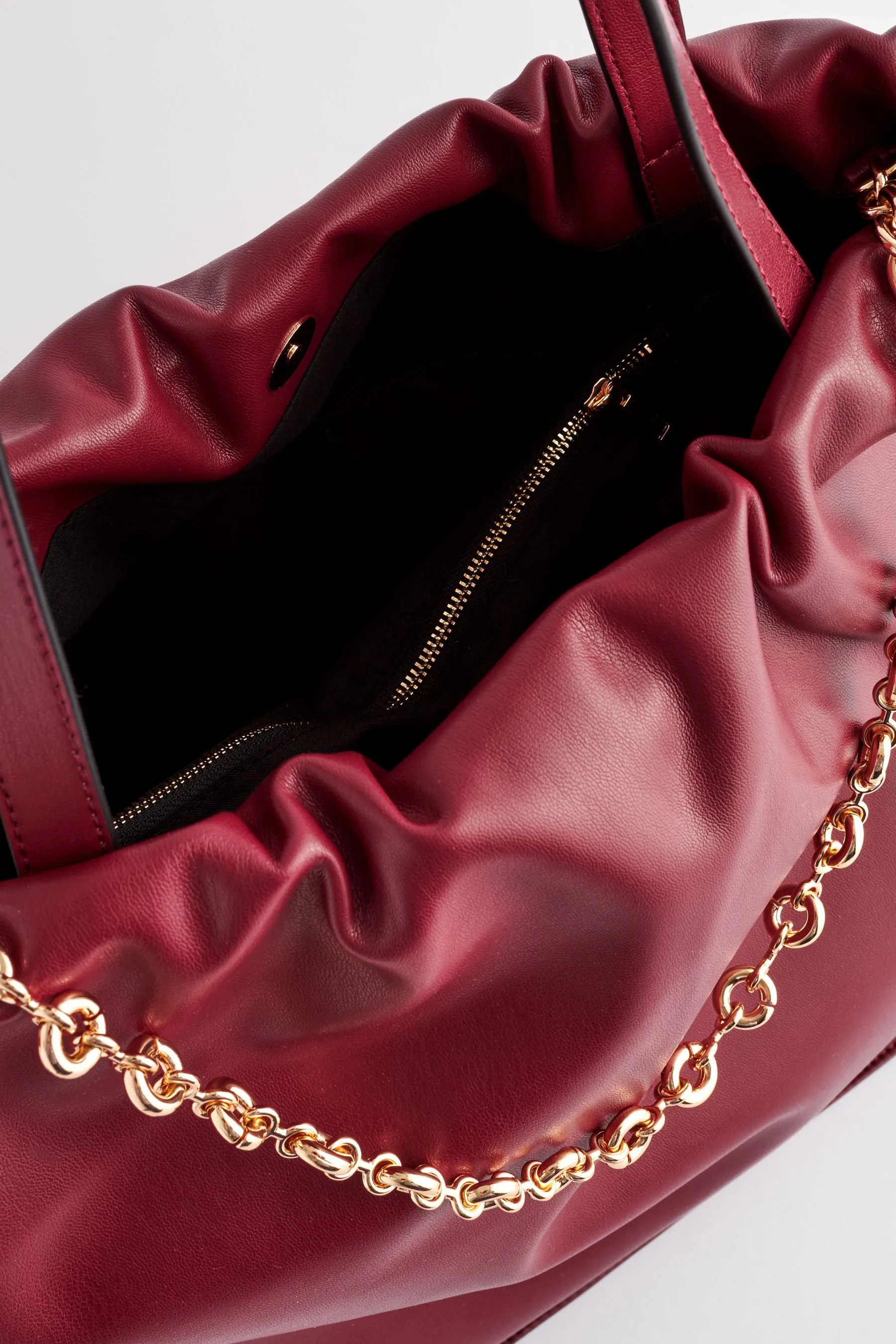 Rosso Bacca  - Borsa per spalle con catena
