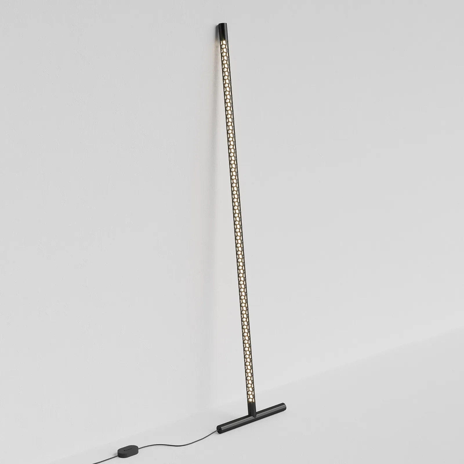 Rotaliana Squiggle F1 piantana LED nero satinato