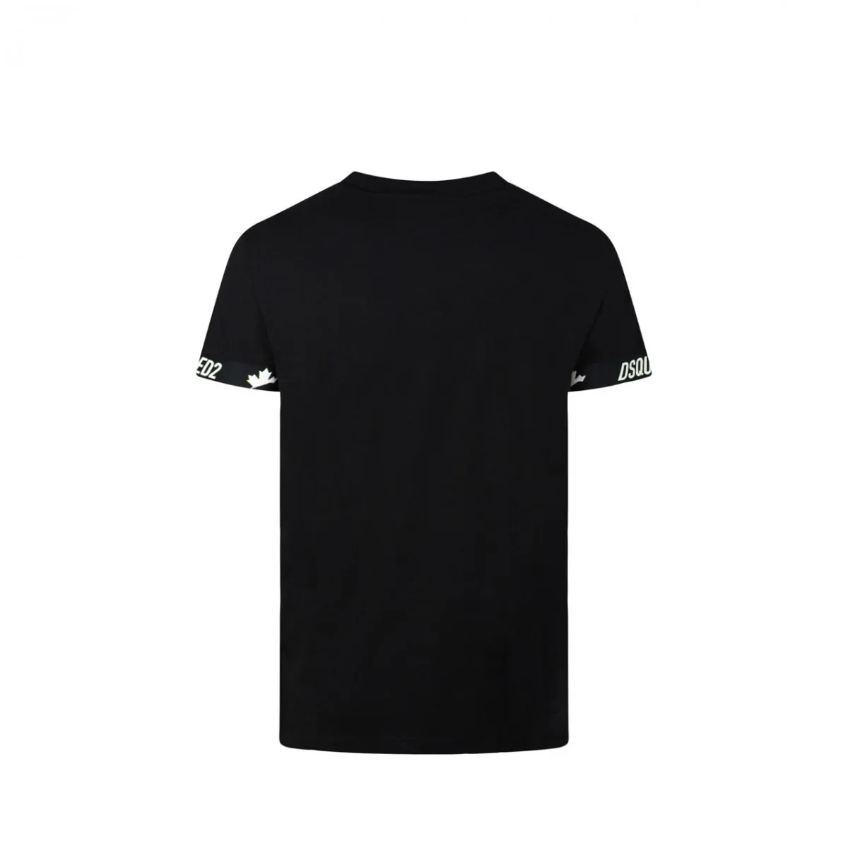 Round Neck T-Shirt, Nero Bianco