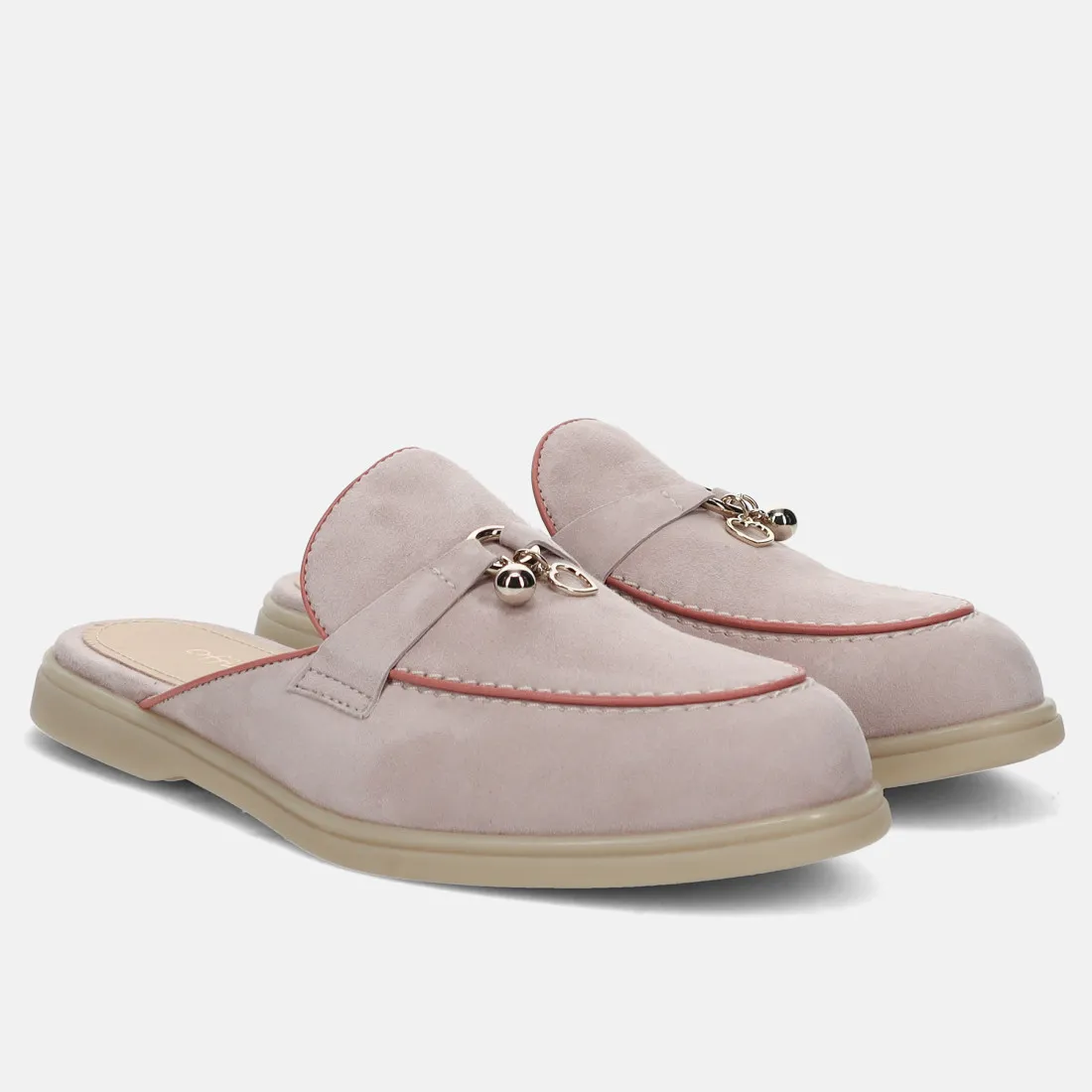 Sabot da donna Officine Venete in camoscio rosa cipria