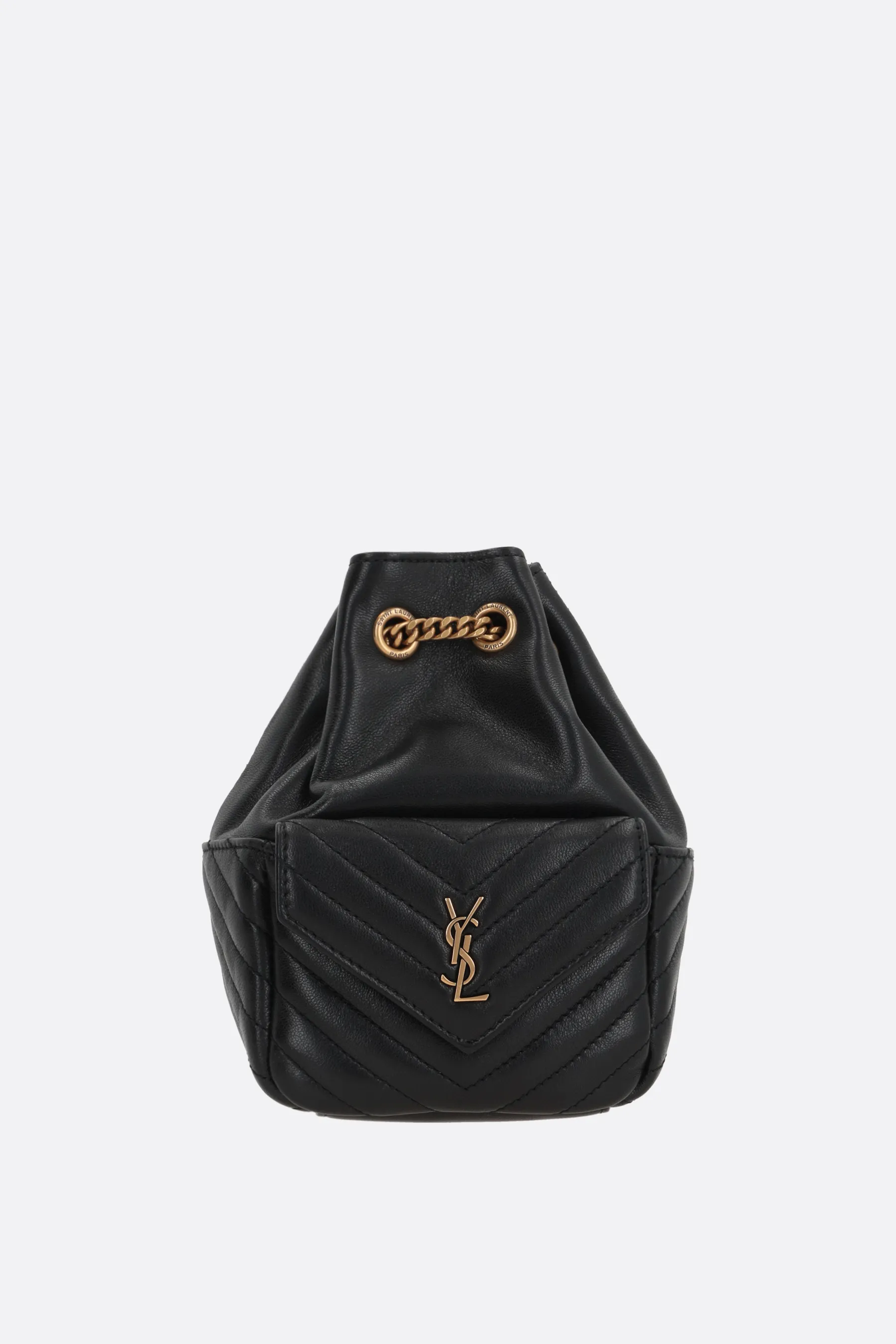 SAINT LAURENT borsa a secchiello Joe mini in nappa