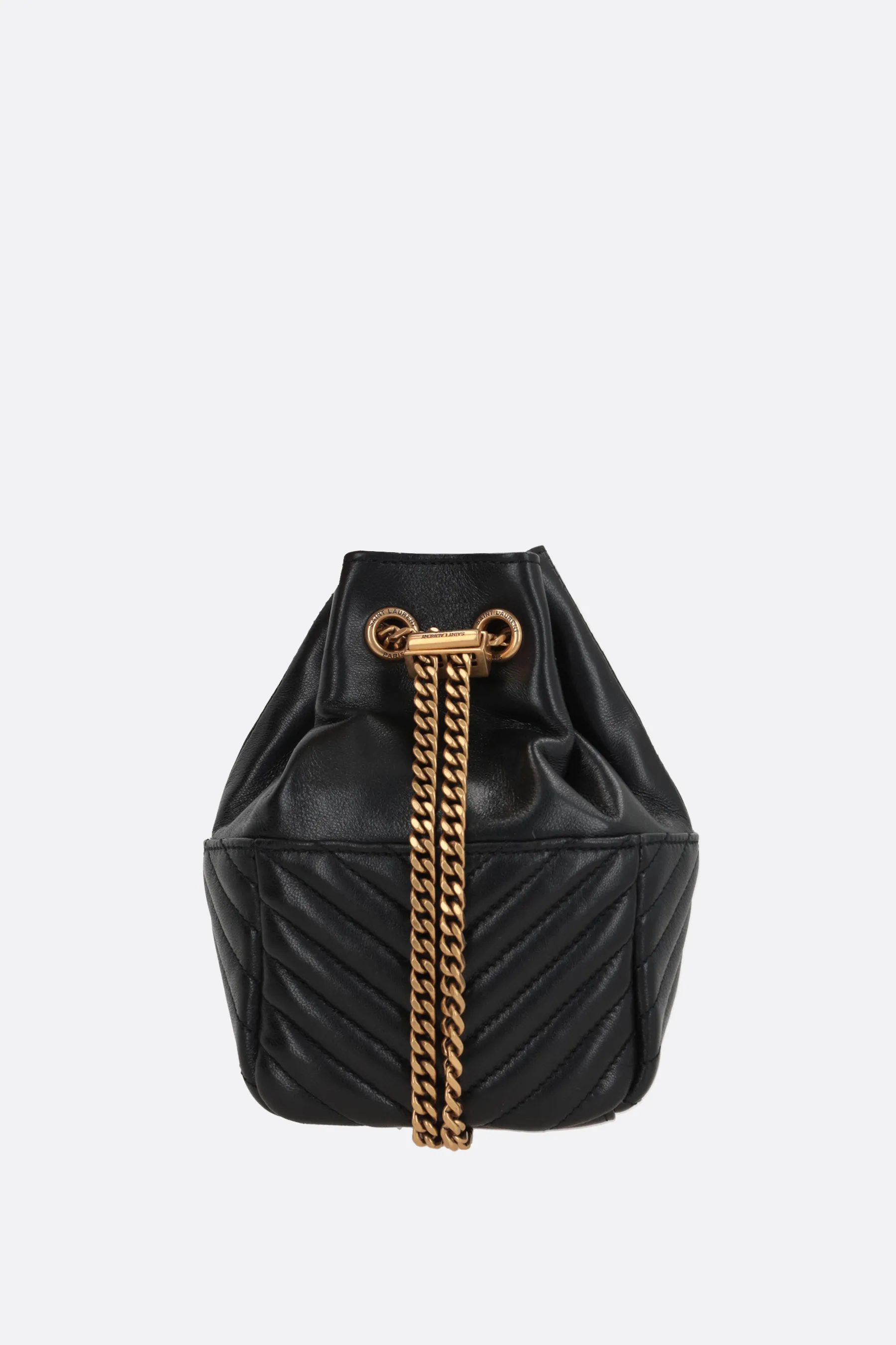 SAINT LAURENT borsa a secchiello Joe mini in nappa