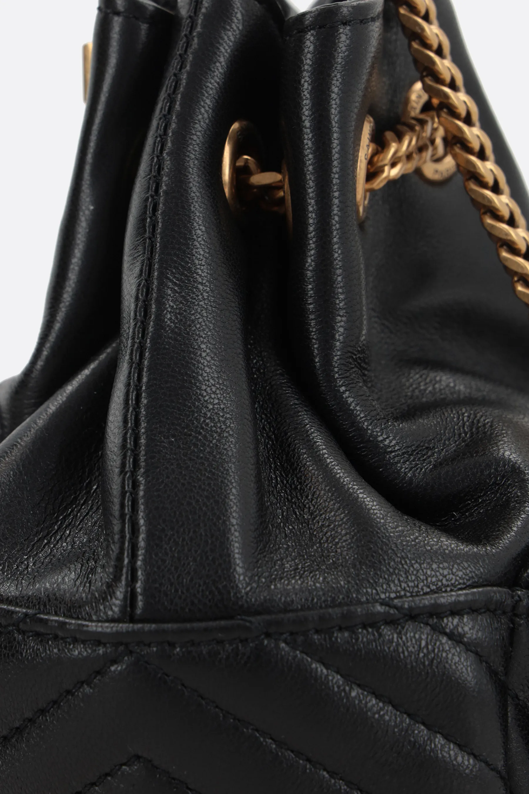 SAINT LAURENT borsa a secchiello Joe mini in nappa