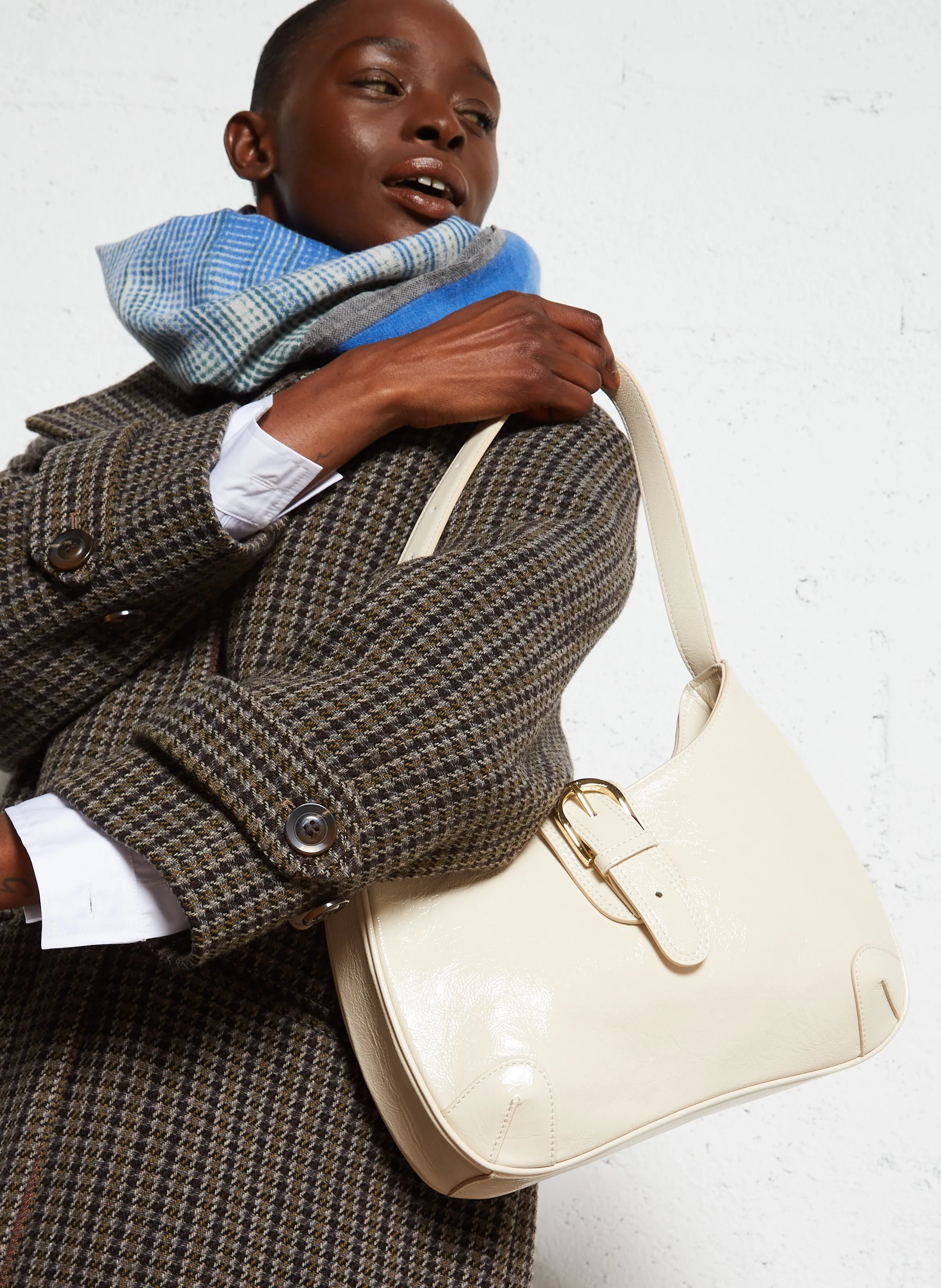  SAISON 1865   ELIANOR - Borsa a spalla in pelle | Bianco