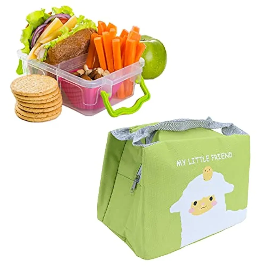 SALALIS Borsa da Pranzo, Borsa da Pranzo da Picnic a Risparmio di manodopera Design ergonomico Impermeabile per Borsa da Picnic 