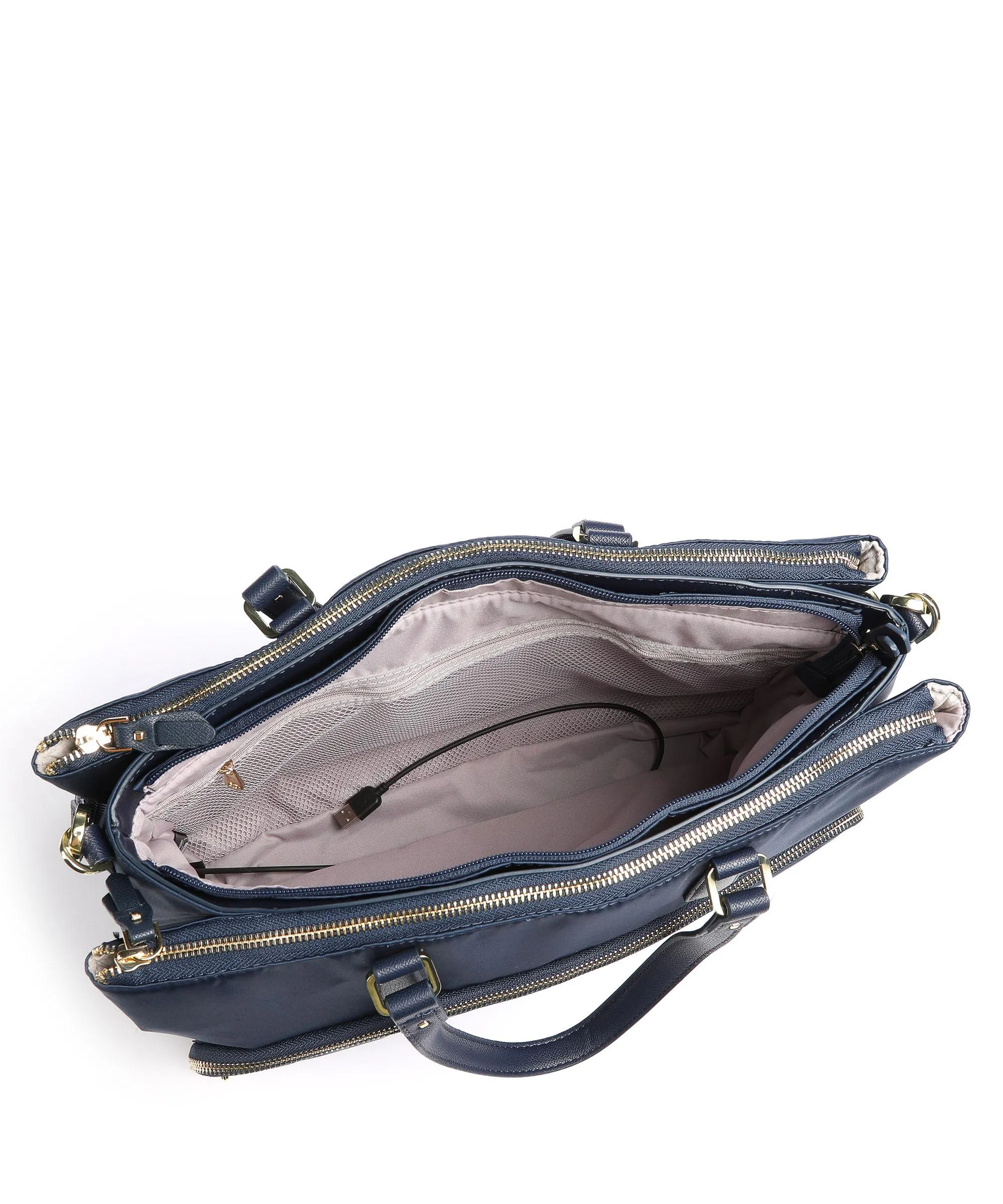  Samsonite Karissa Biz 2.0 Borsa a mano 14″ poliestere riciclato navy  