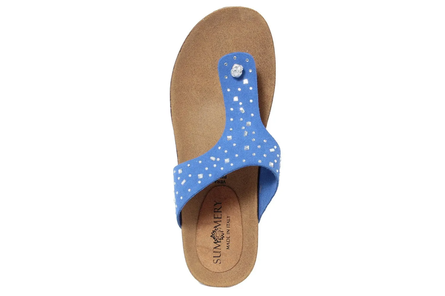 Sandali flat Donna in Pelle Blu