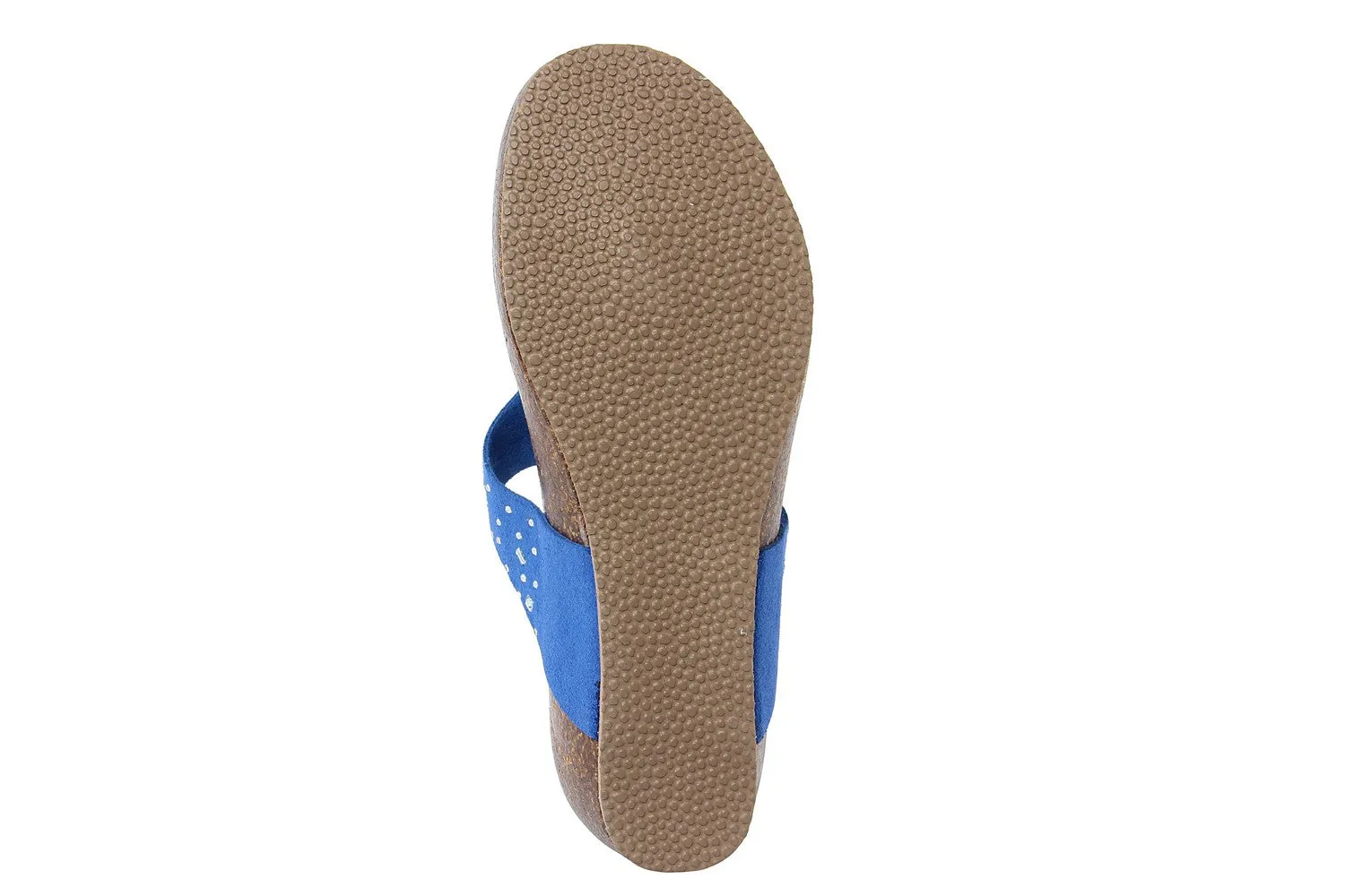 Sandali flat Donna in Pelle Blu