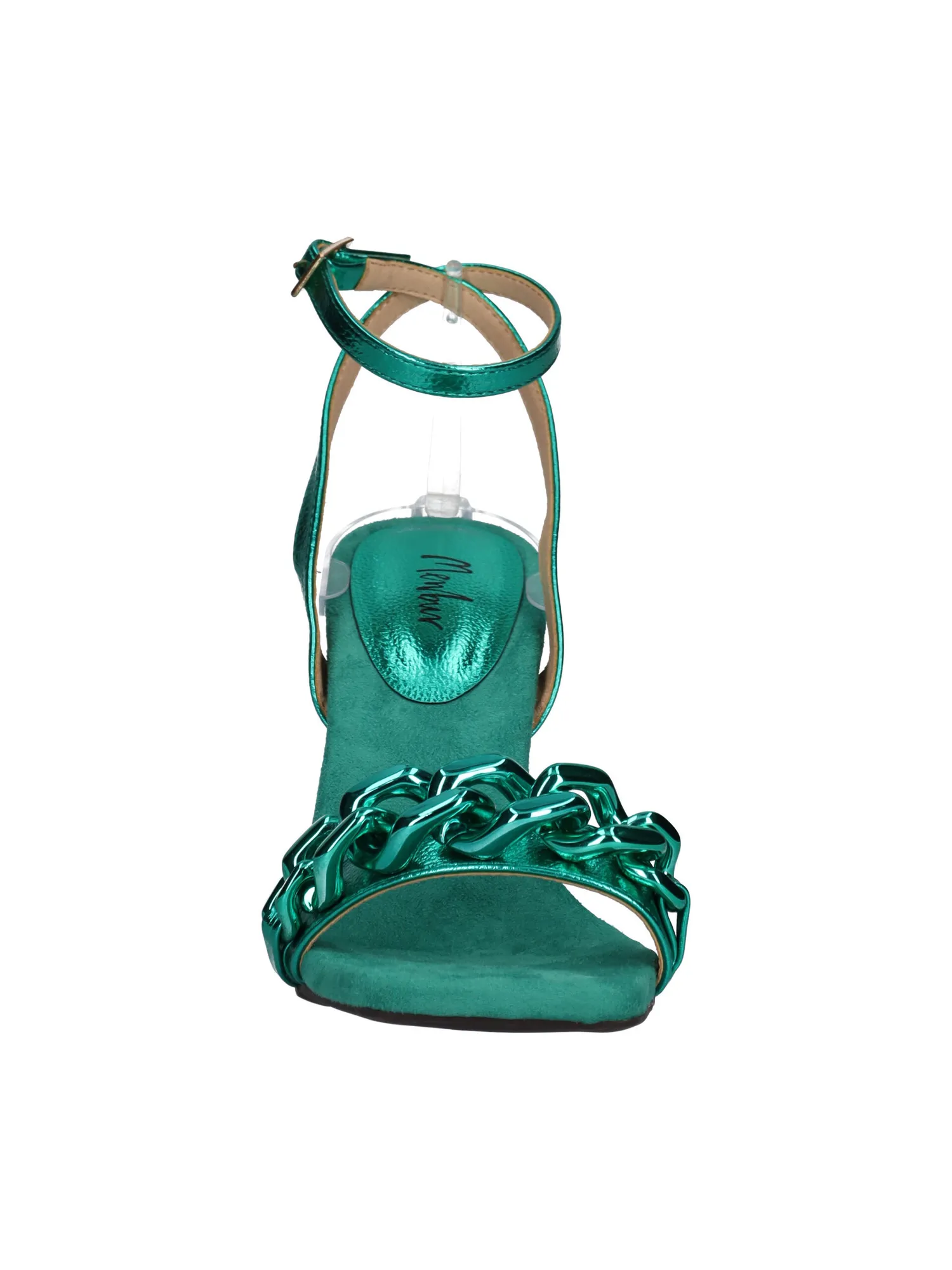 Sandalo con tacco fino Menbur da donna verde