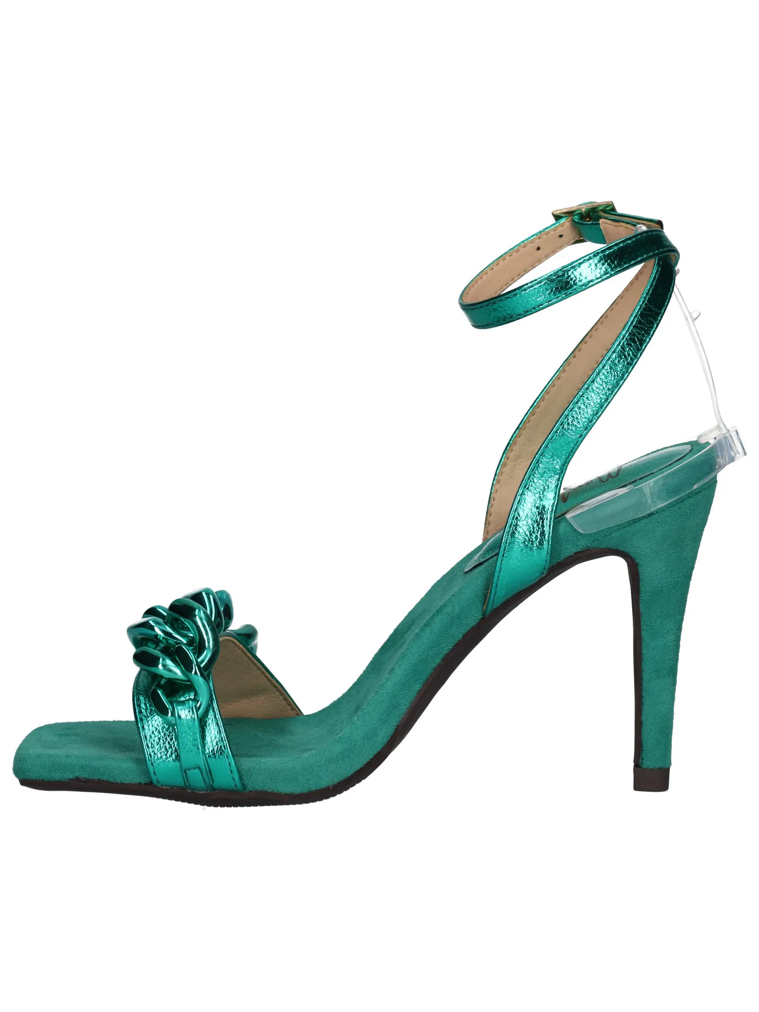 Sandalo con tacco fino Menbur da donna verde