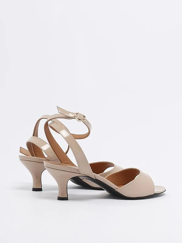 Sandalo donna Via Roma 15 in pelle lucida Blush