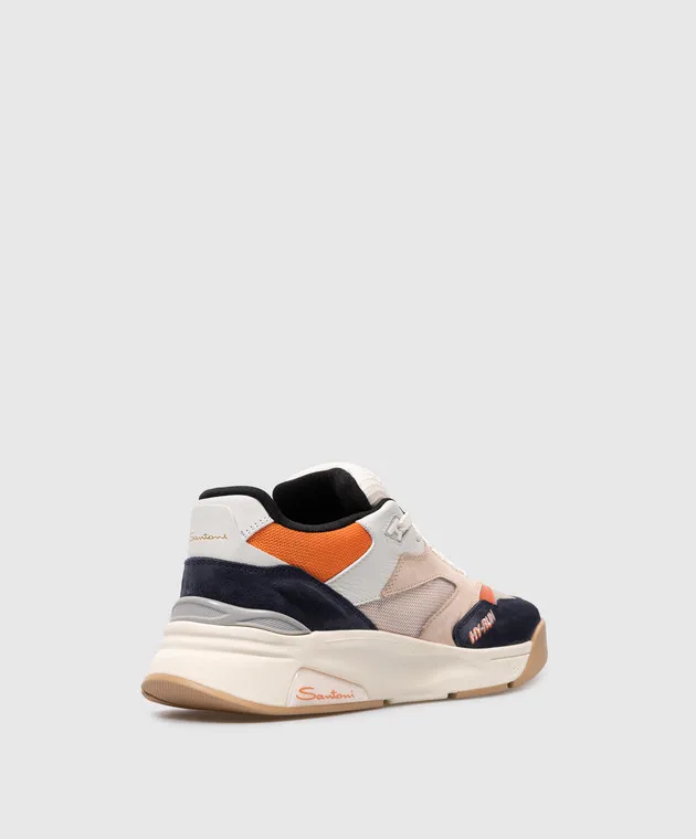 Santoni Scarpe da ginnastica combinate HY-RUN MBHR21918PMIHNNR