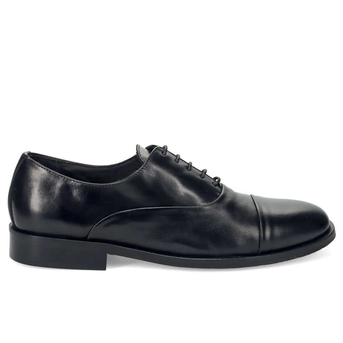 Scarpa stringata oxford da uomo Pawelk's in pelle nera con puntale