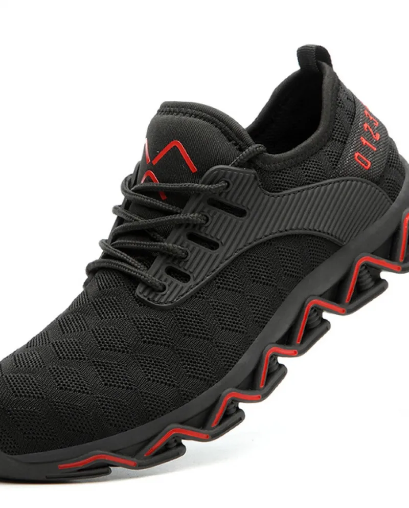 Scarpe da lavoro leggere e comode con punta in acciaio a prova di perforazione Stivali di sicurezza da uomo Scarpe antinfortunis