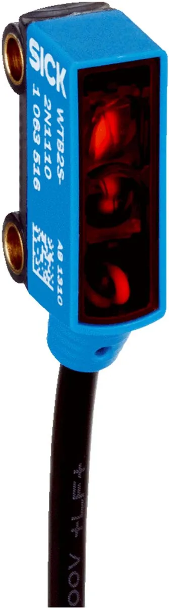 Sensore fotoelettrico Rettangolare SICK, a retroriflessione, rilevamento 1,2 m, uscita PNP