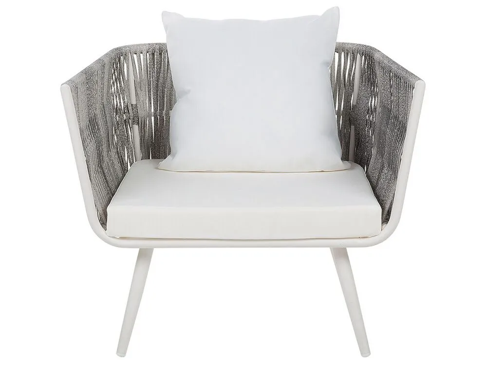 Set da giardino con tavolo 4 posti RAGUSA Bianco sporco