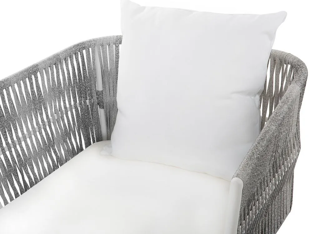 Set da giardino con tavolo 4 posti RAGUSA Bianco sporco