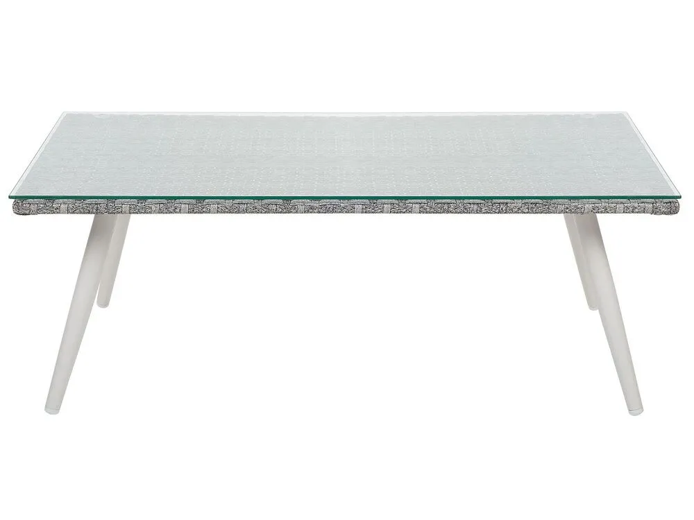 Set da giardino con tavolo 4 posti RAGUSA Bianco sporco