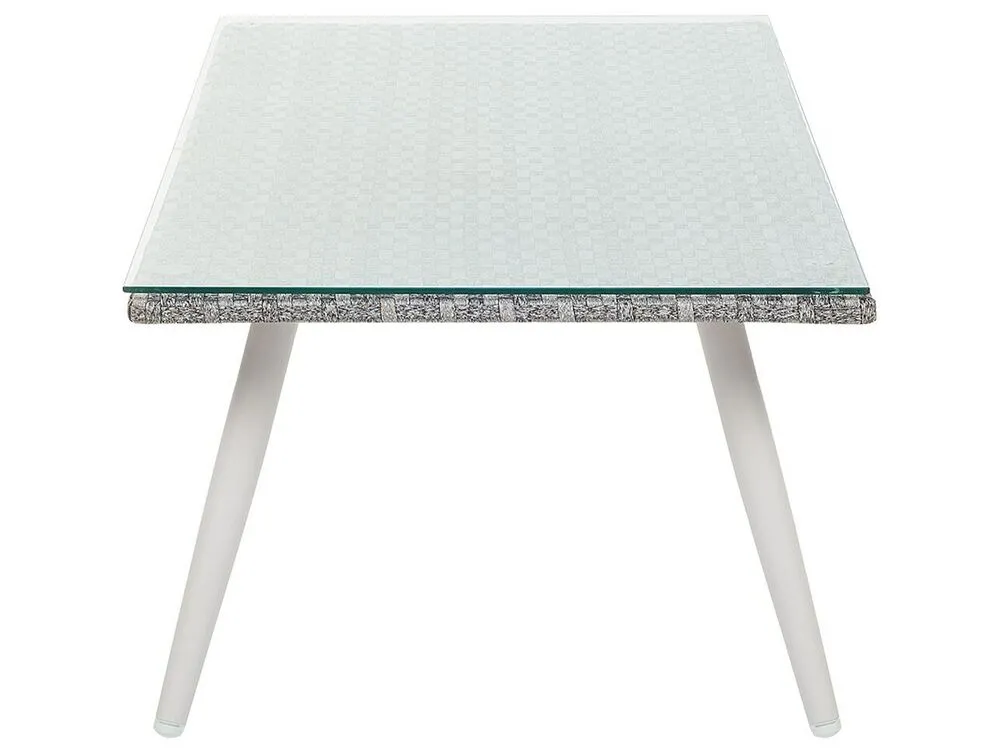 Set da giardino con tavolo 4 posti RAGUSA Bianco sporco