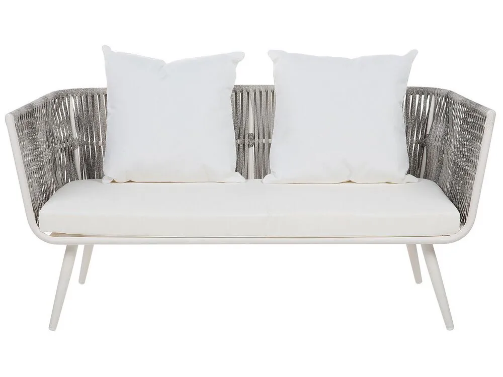 Set da giardino con tavolo 4 posti RAGUSA Bianco sporco