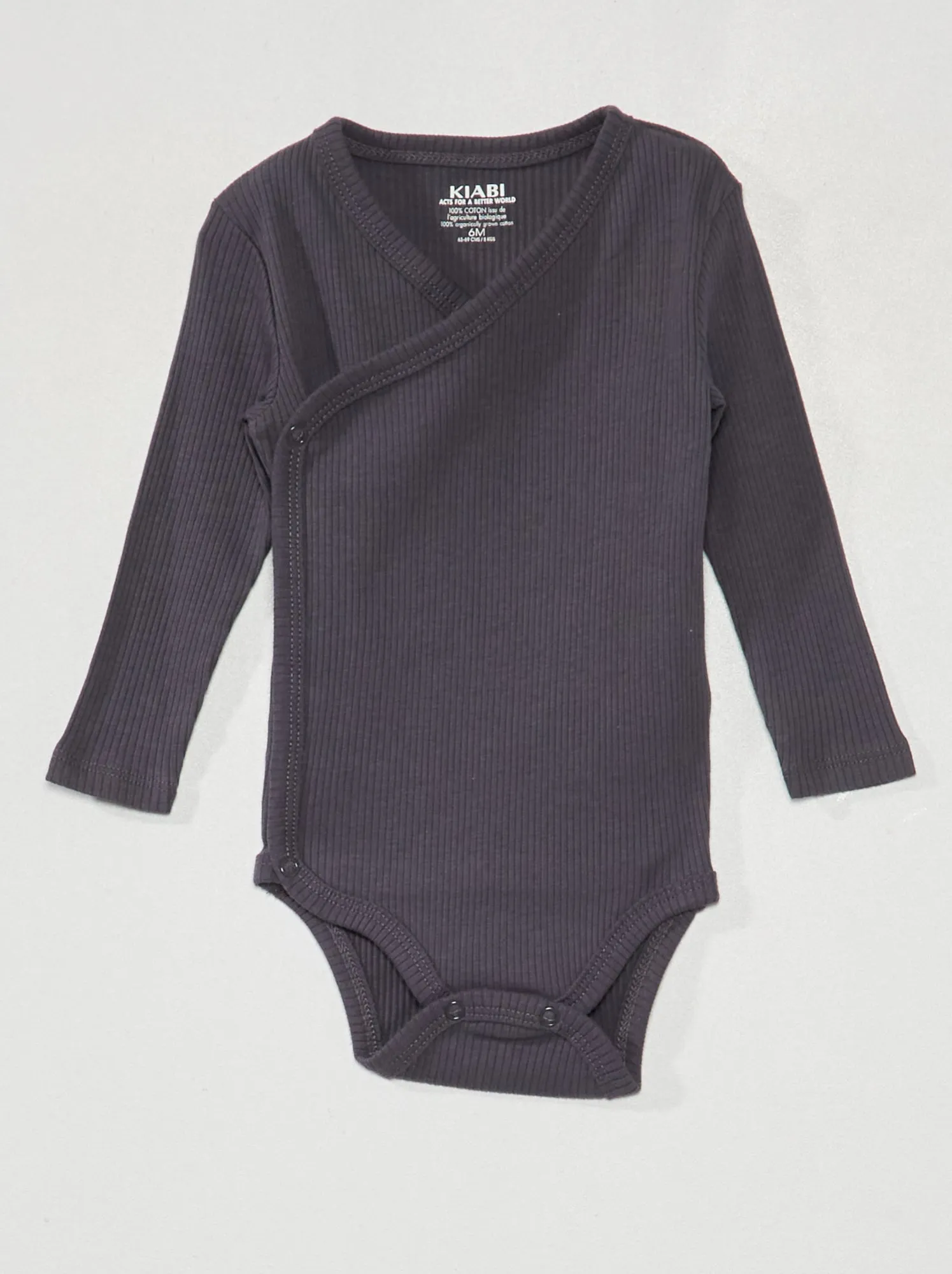 Set di 3 body in maglia a coste - 3 pezzi - BLU