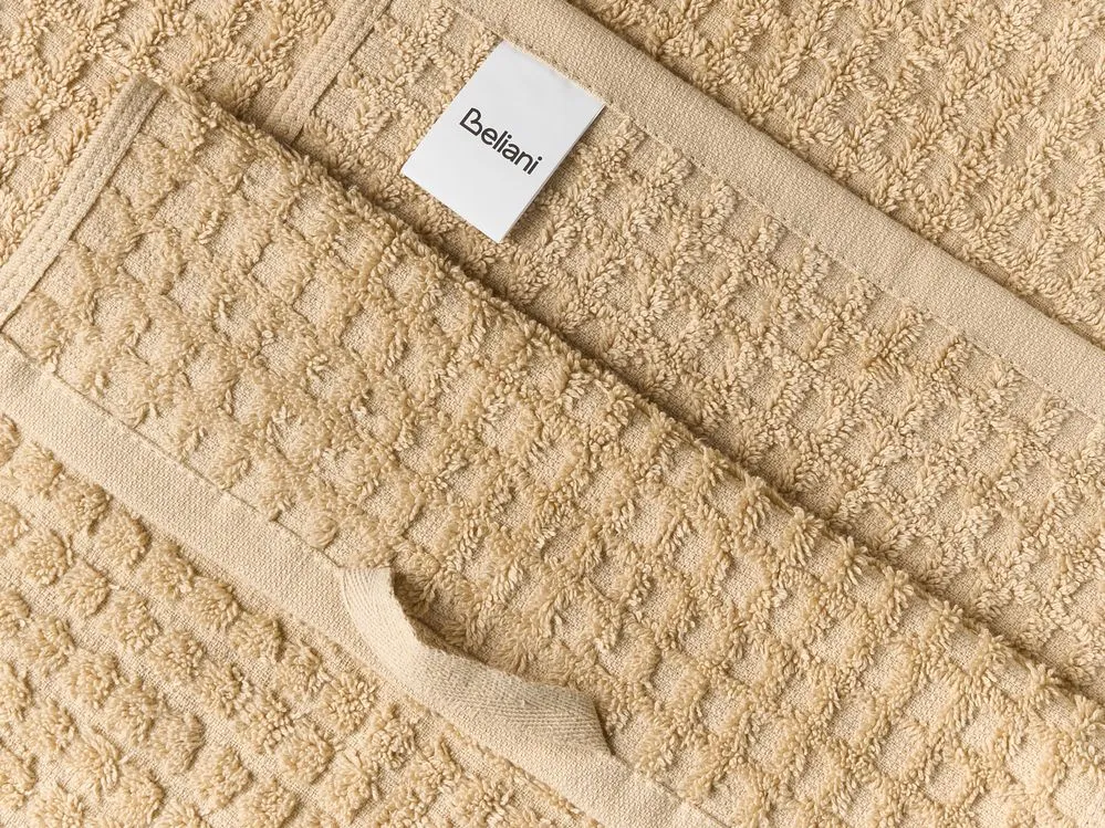 Set di 9 asciugamani ATAI Cotone Beige sabbia