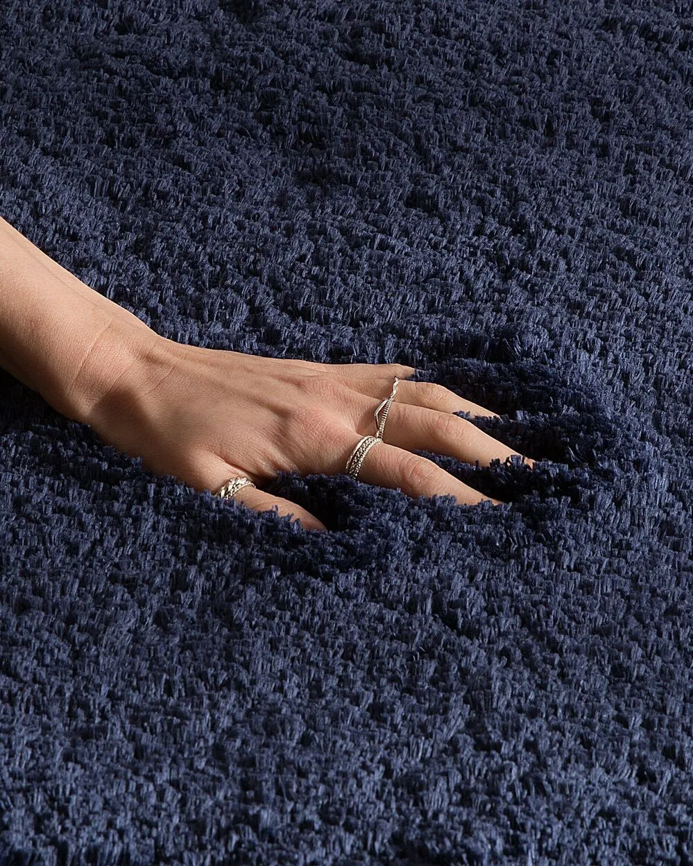 Shaggy Area Rug 80 x 150 cm Blue EVREN