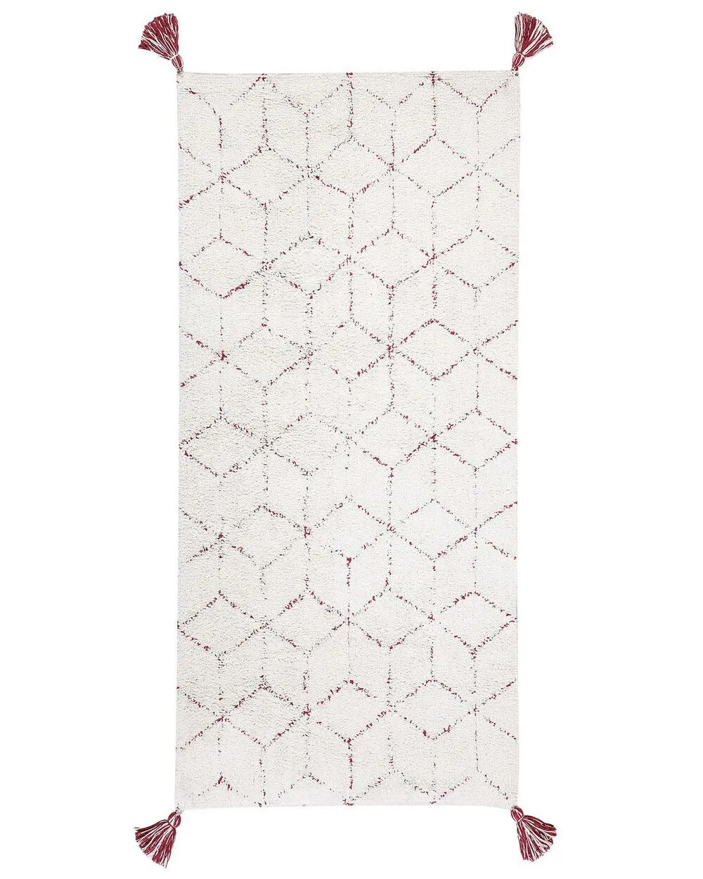 Shaggy Area Rug 80 x 150 cm White SAKARYA