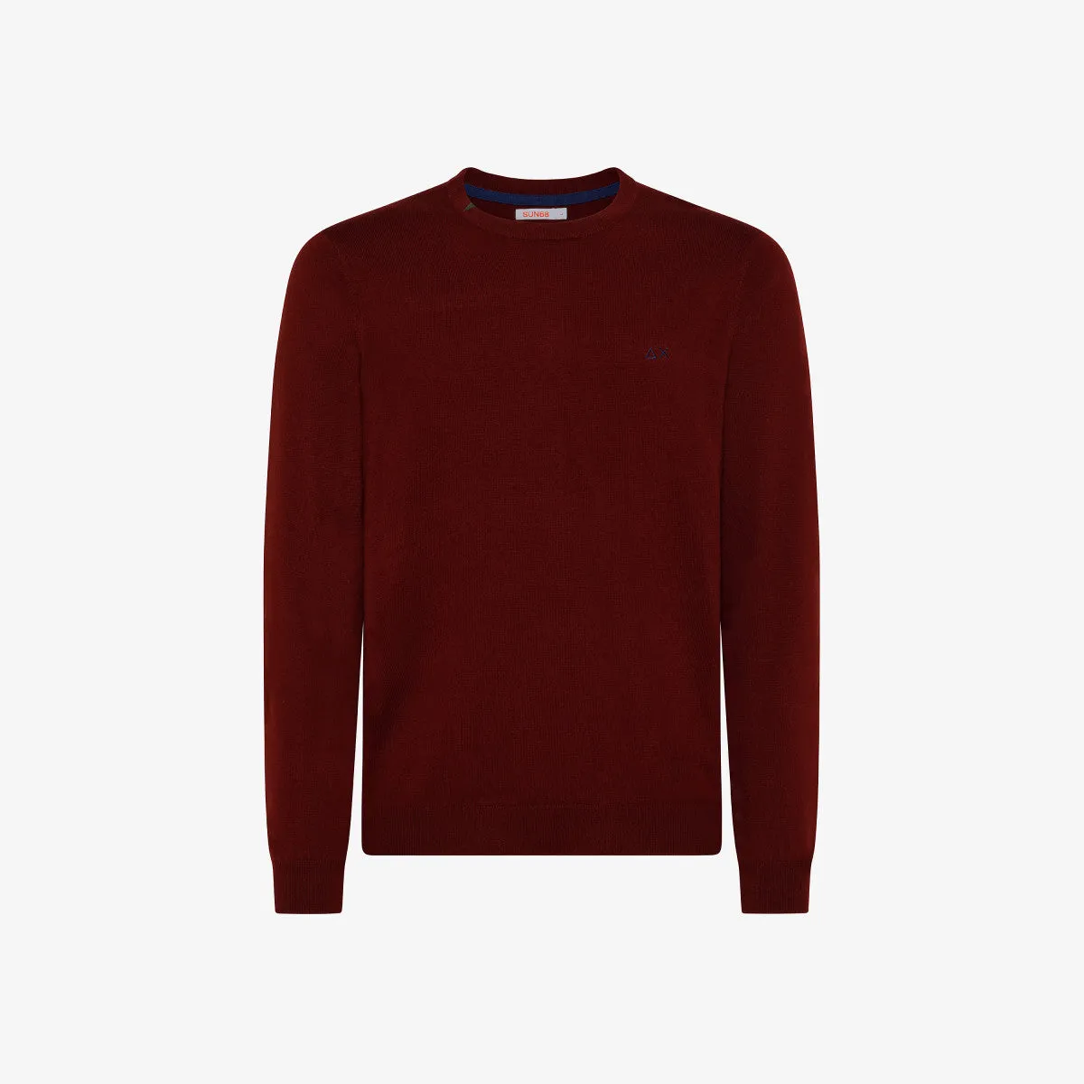 Shirt with Contrasting Logo Sun 68 / Bordeaux