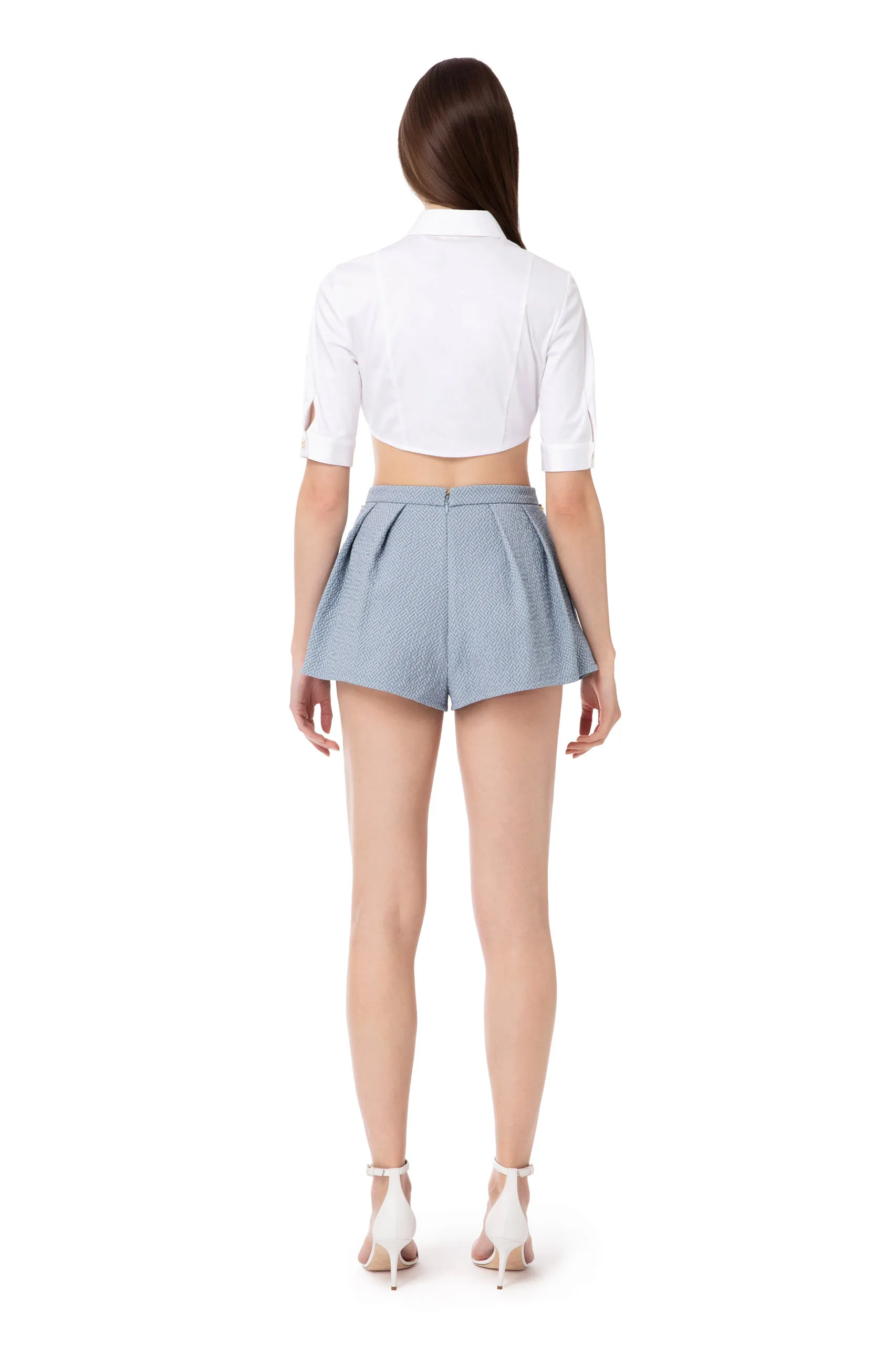 Short in  piqué dalla vestibilità a palloncino