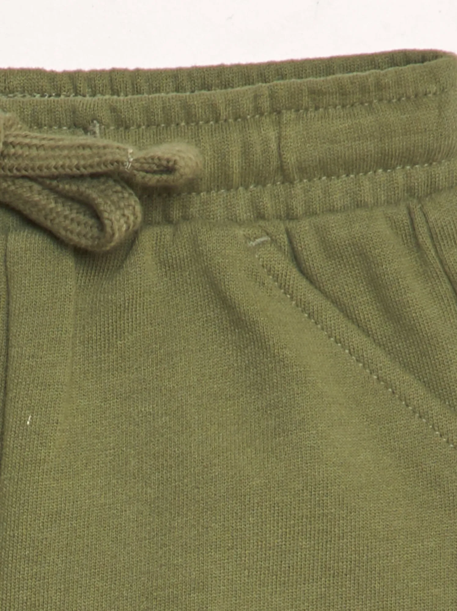 Shorts in tessuto felpato - verde