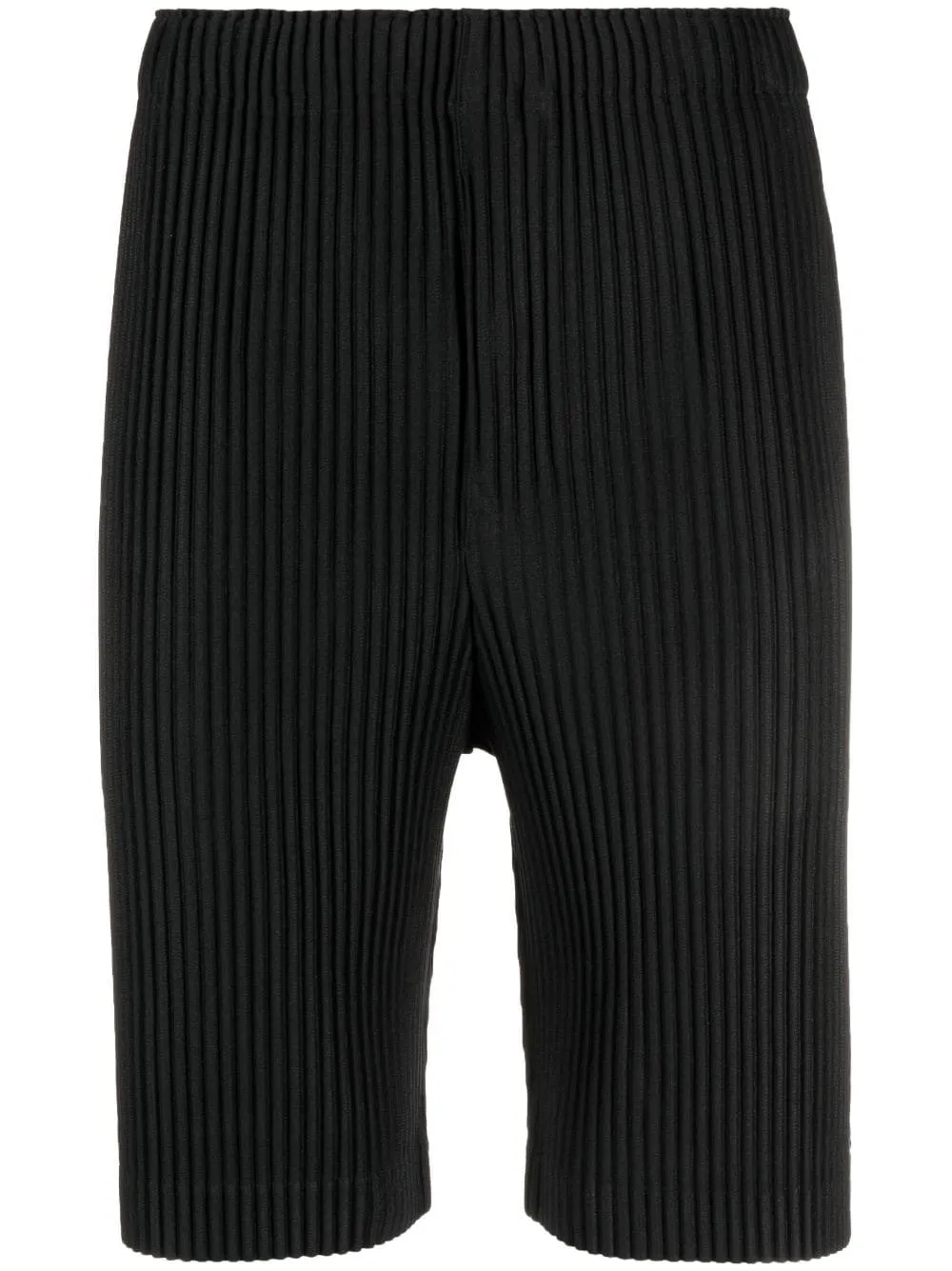 shorts in tessuto plissé