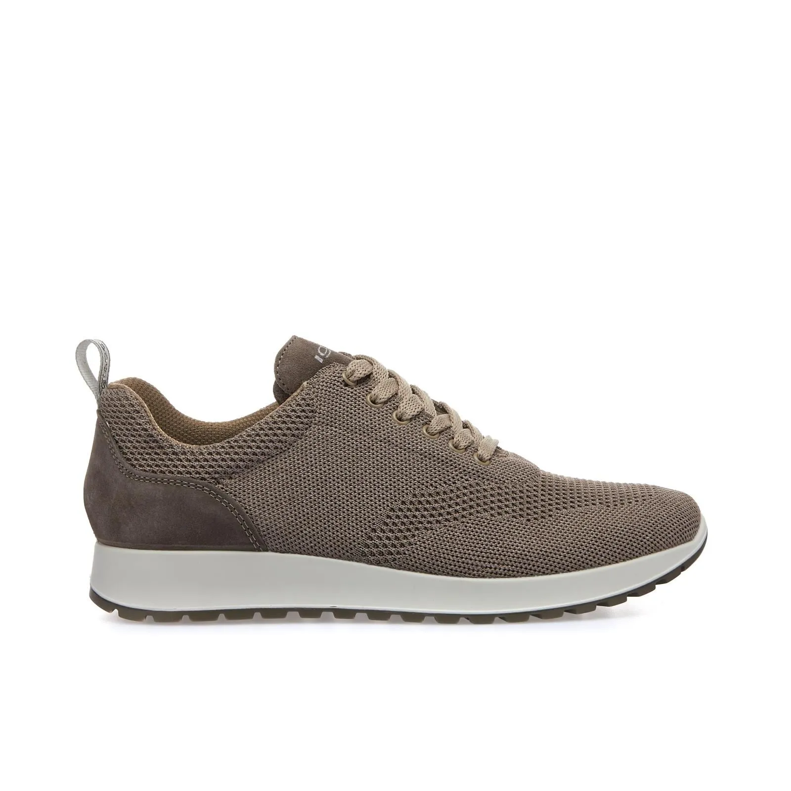 Sneakers beige in tessuto