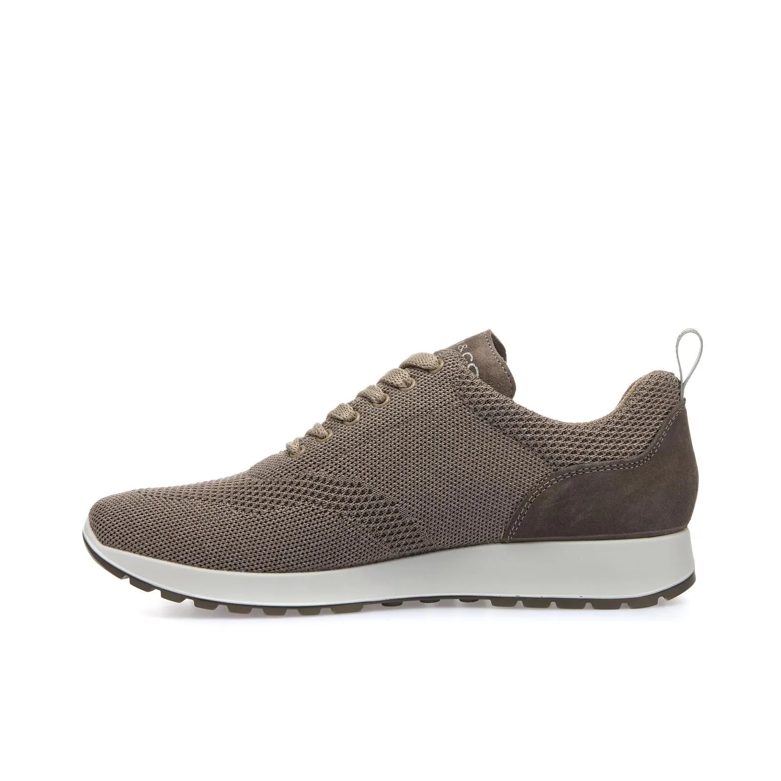 Sneakers beige in tessuto