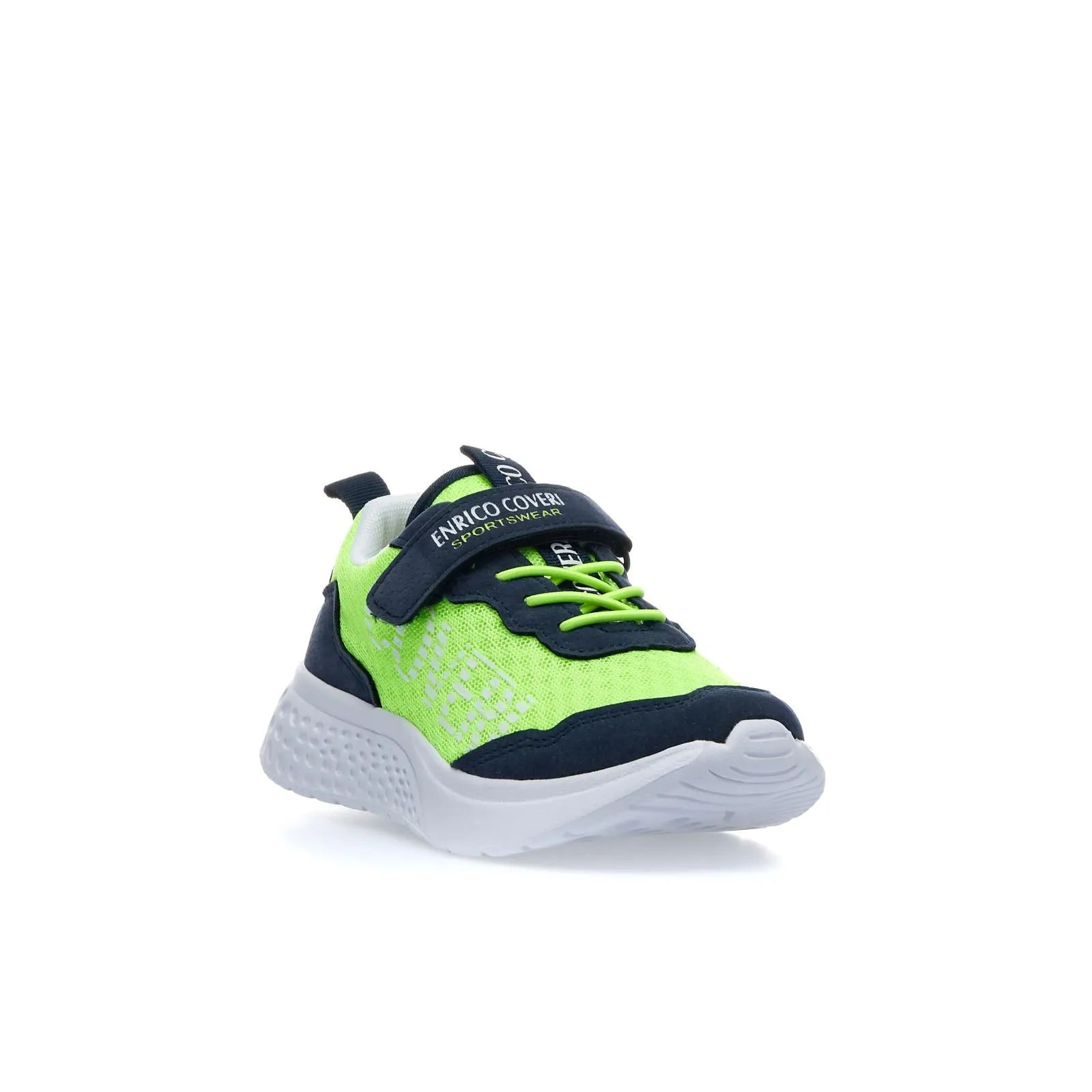 Sneakers blu bicolor in tessuto