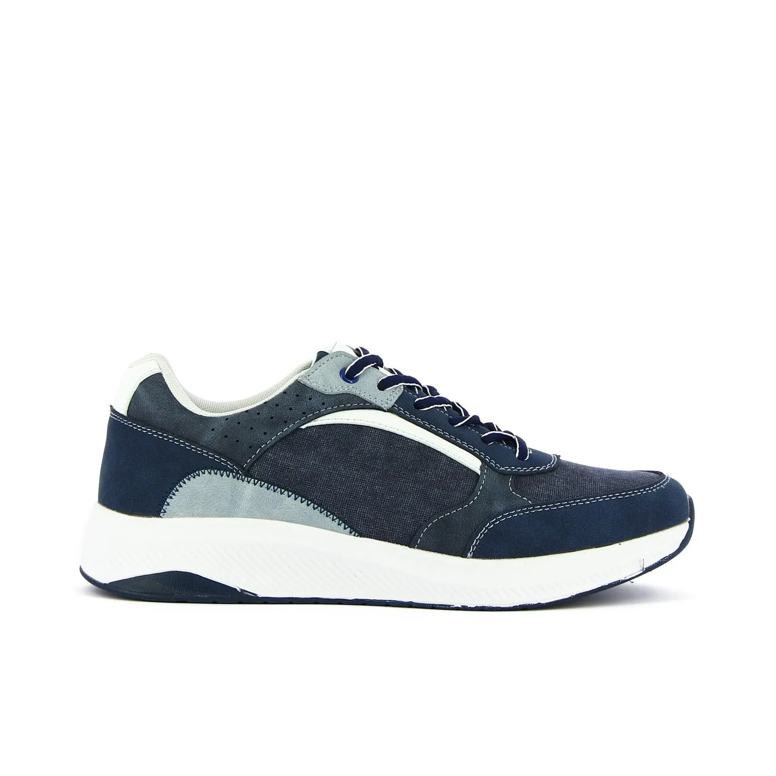 Sneakers blu in tessuto
