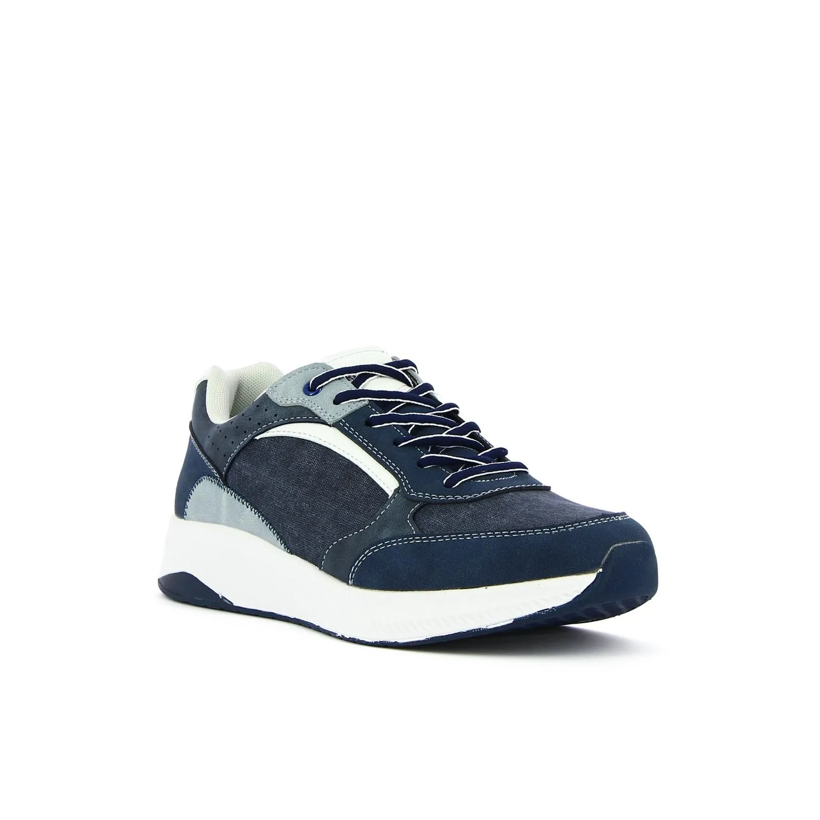 Sneakers blu in tessuto