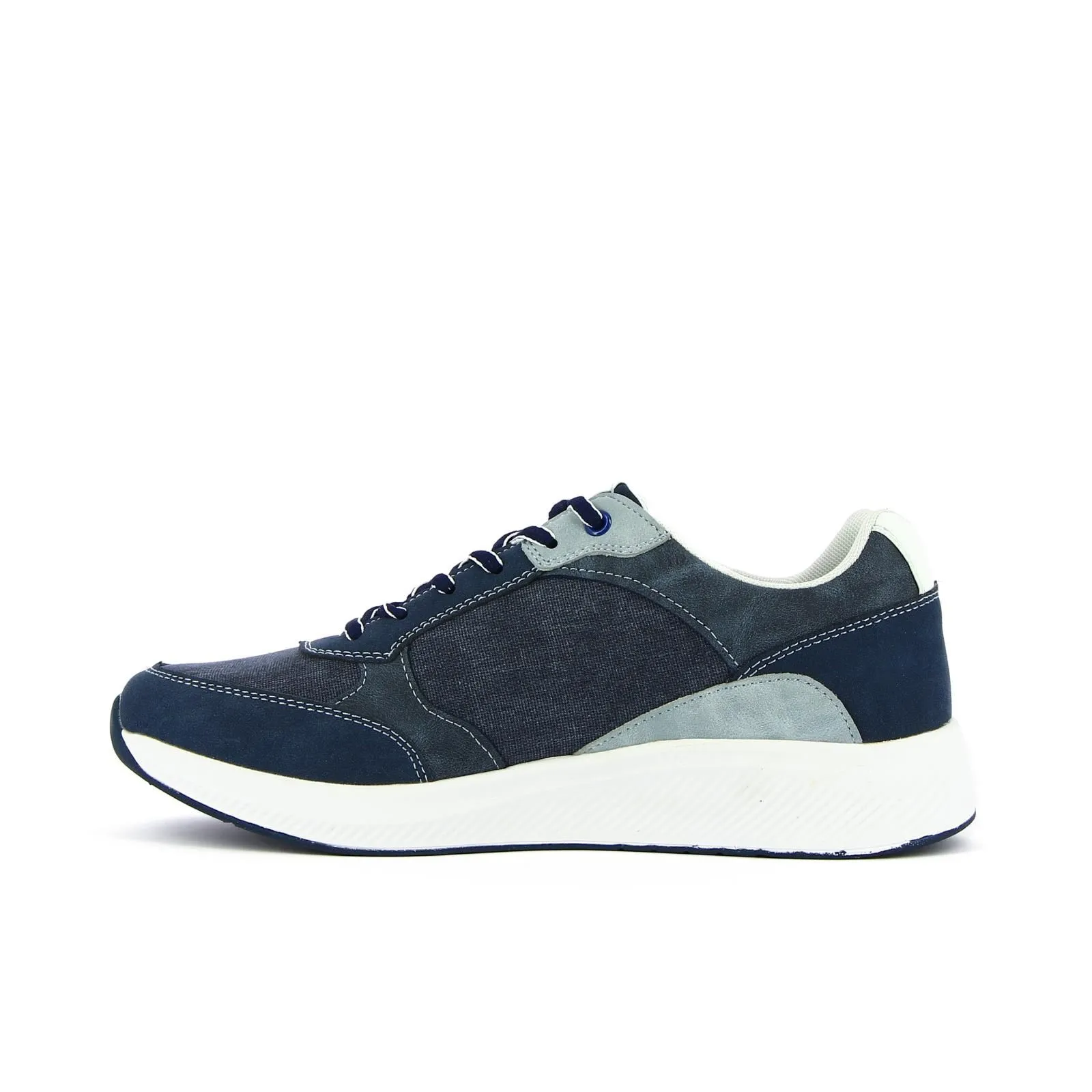 Sneakers blu in tessuto