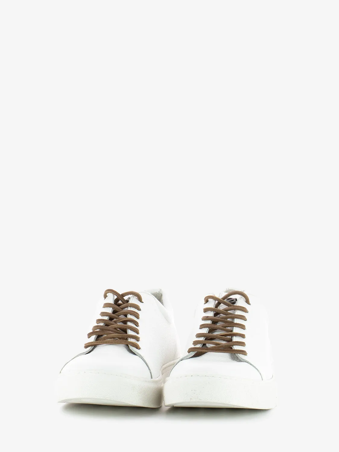 Sneakers in pelle bianca