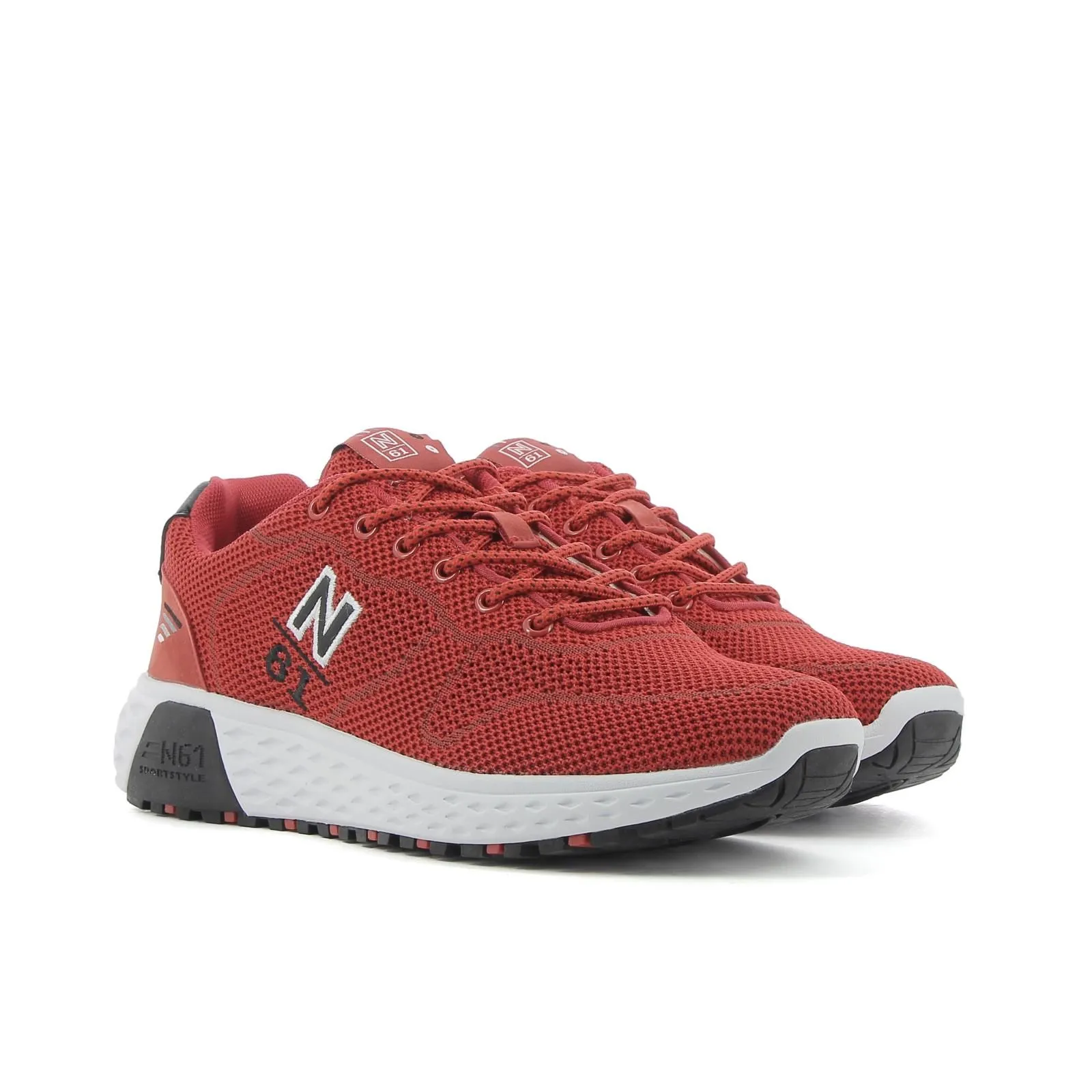 Sneakers rosse in tessuto