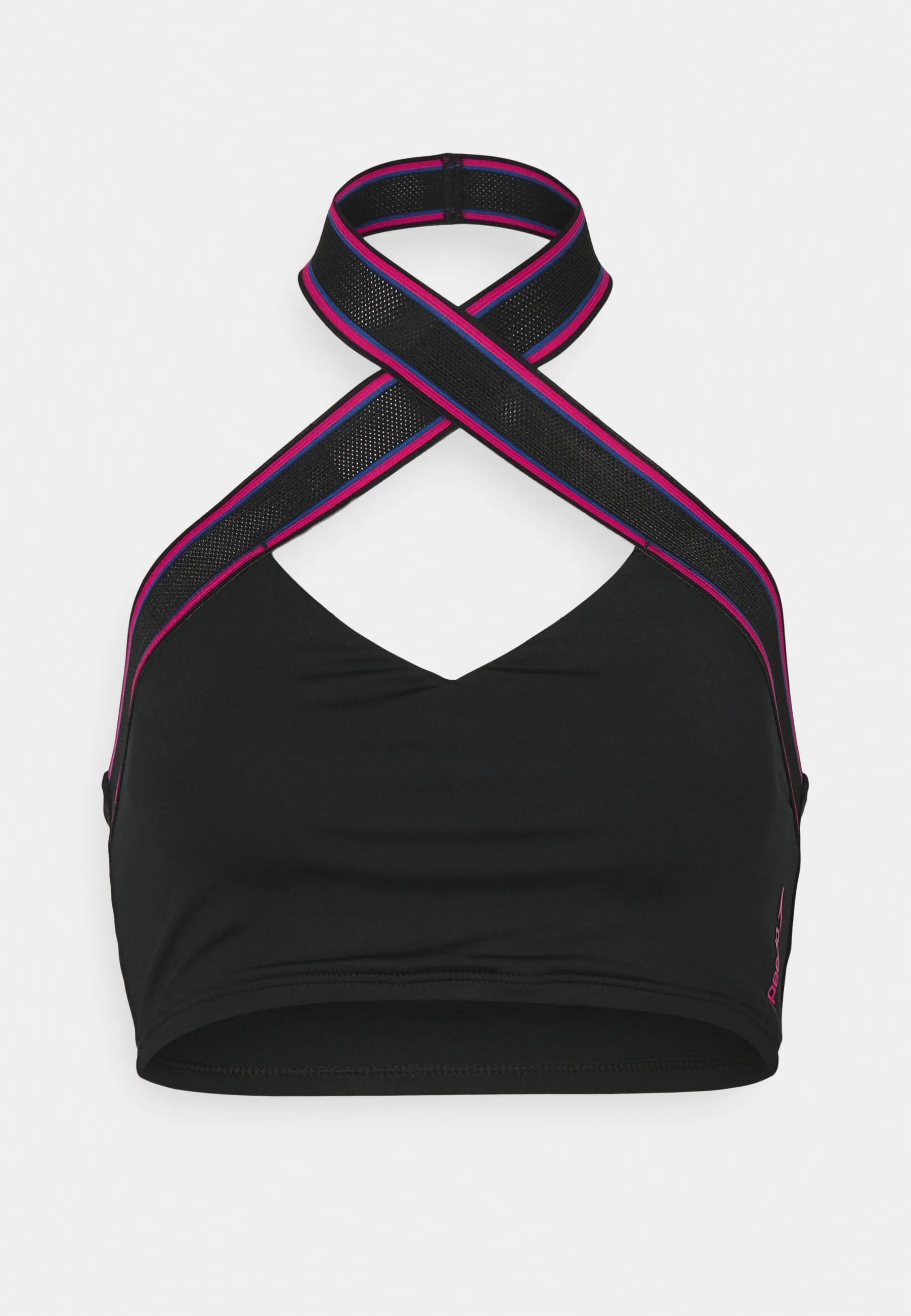 SOLID HALTER CROP - Bikini pezzo sopra