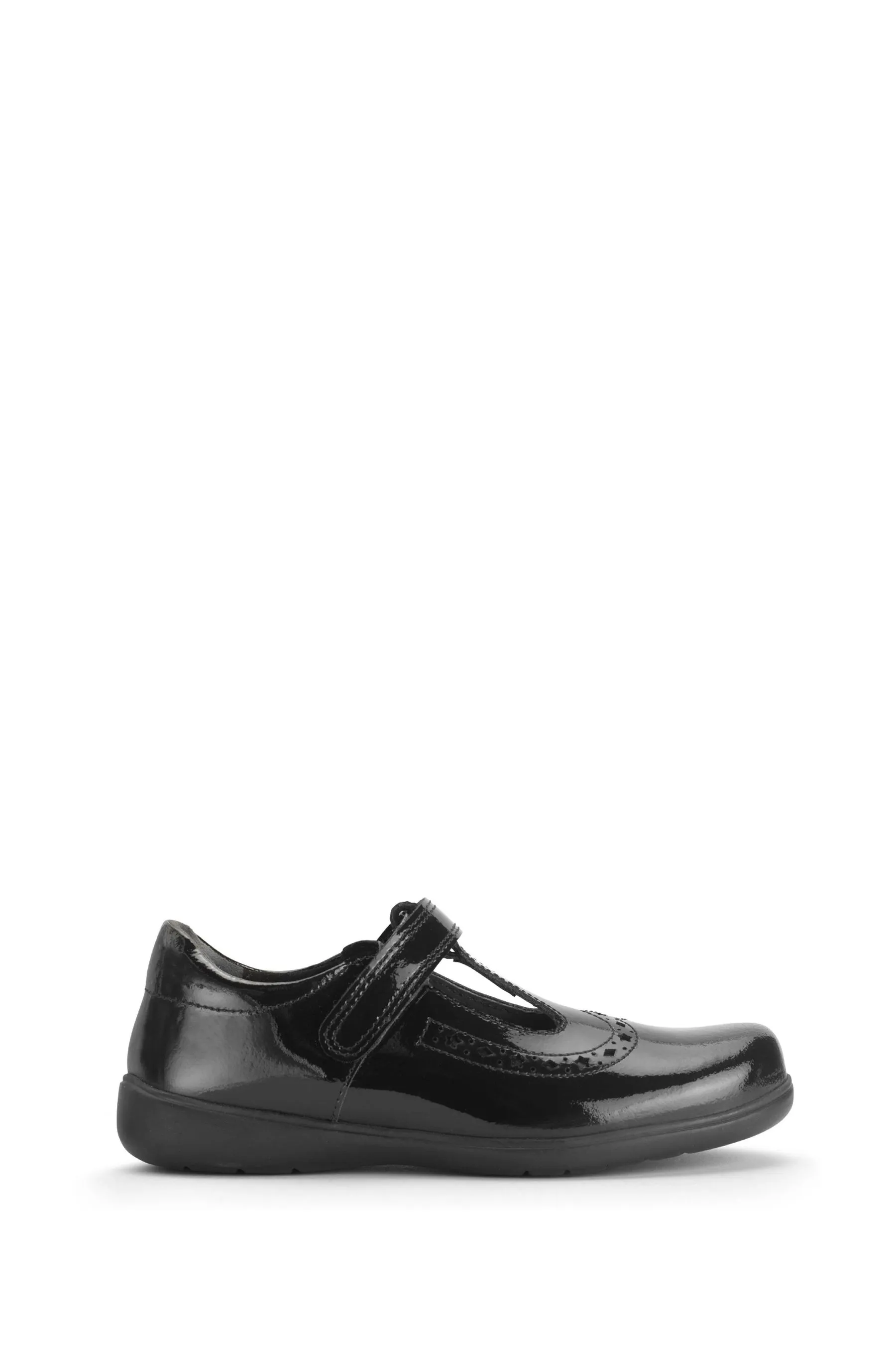 Start-Rite Hope Nero Leather T Bar Scarpe Scuola    