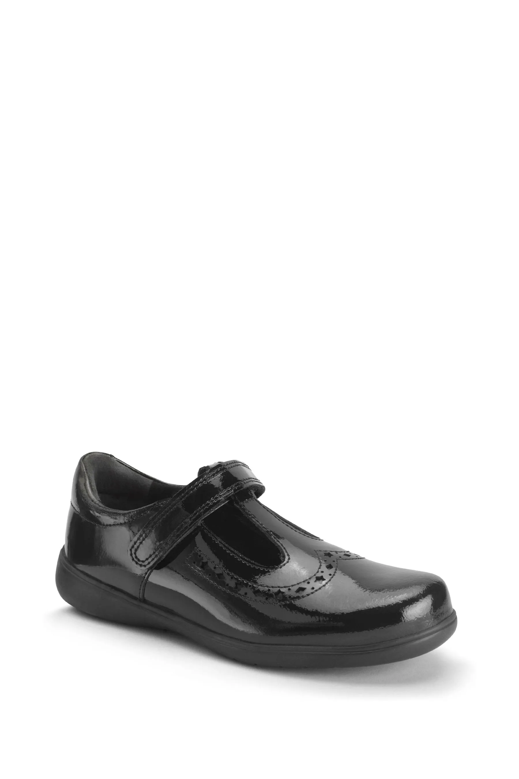 Start-Rite Hope Nero Leather T Bar Scarpe Scuola    