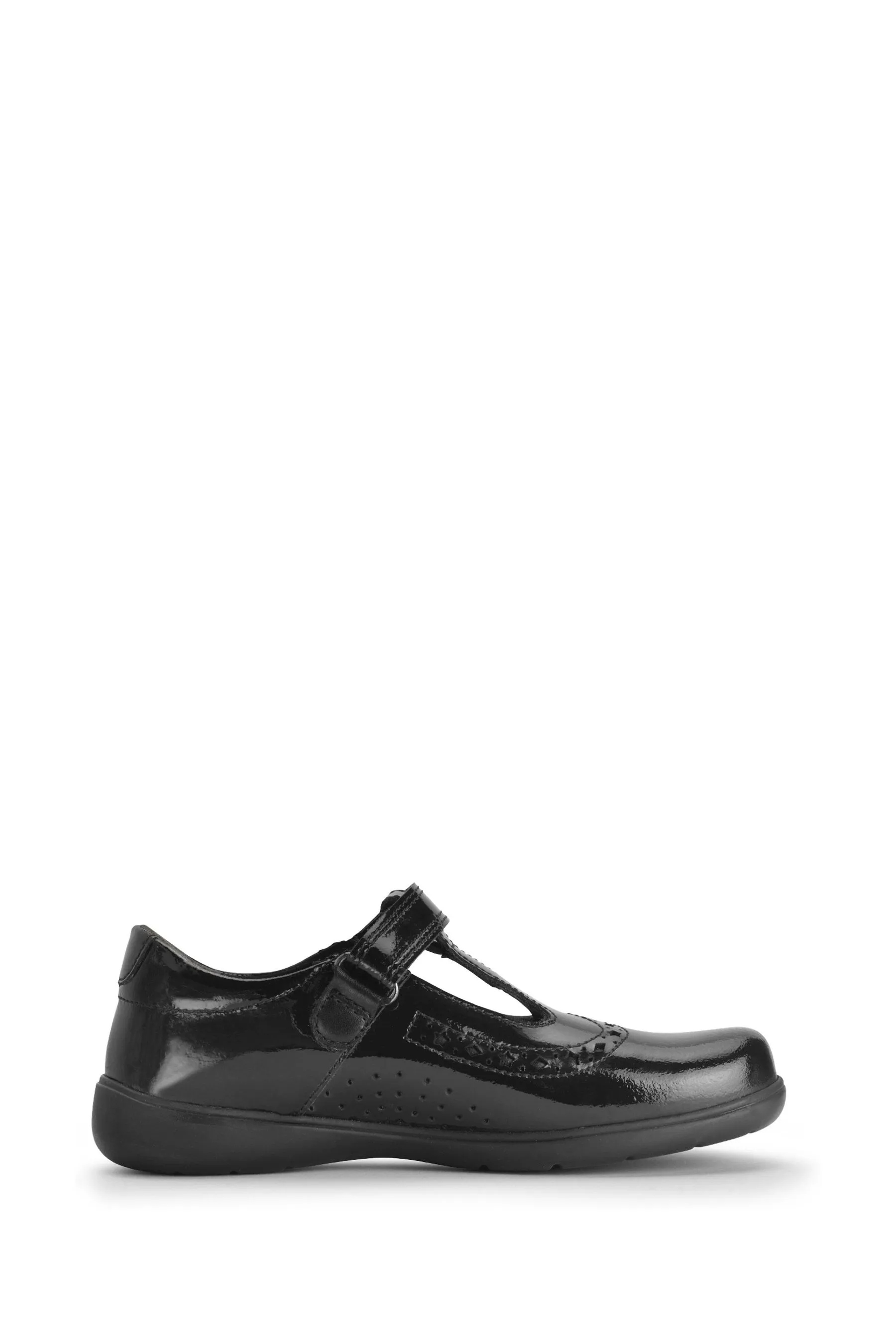 Start-Rite Hope Nero Leather T Bar Scarpe Scuola    