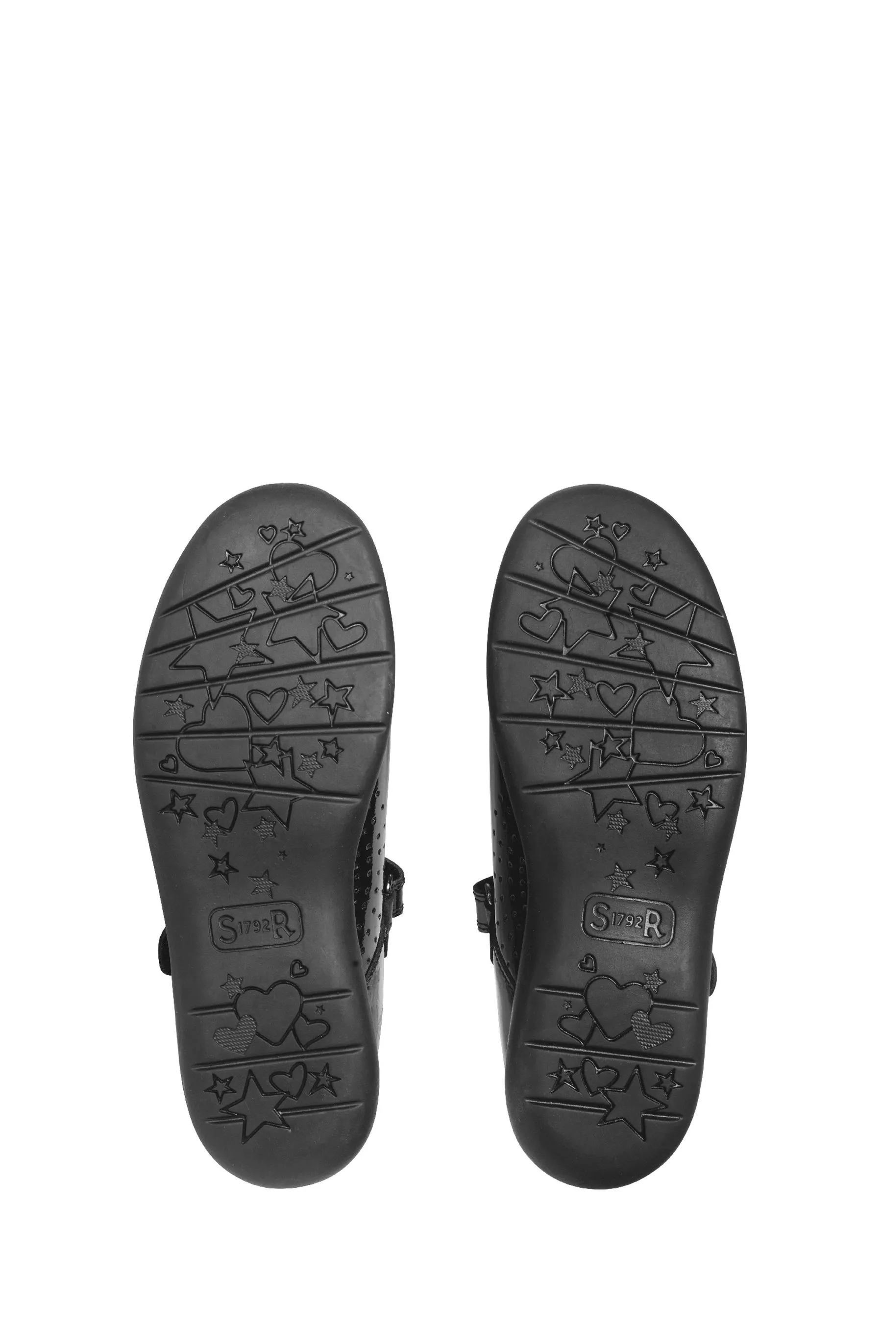Start-Rite Hope Nero Leather T Bar Scarpe Scuola    
